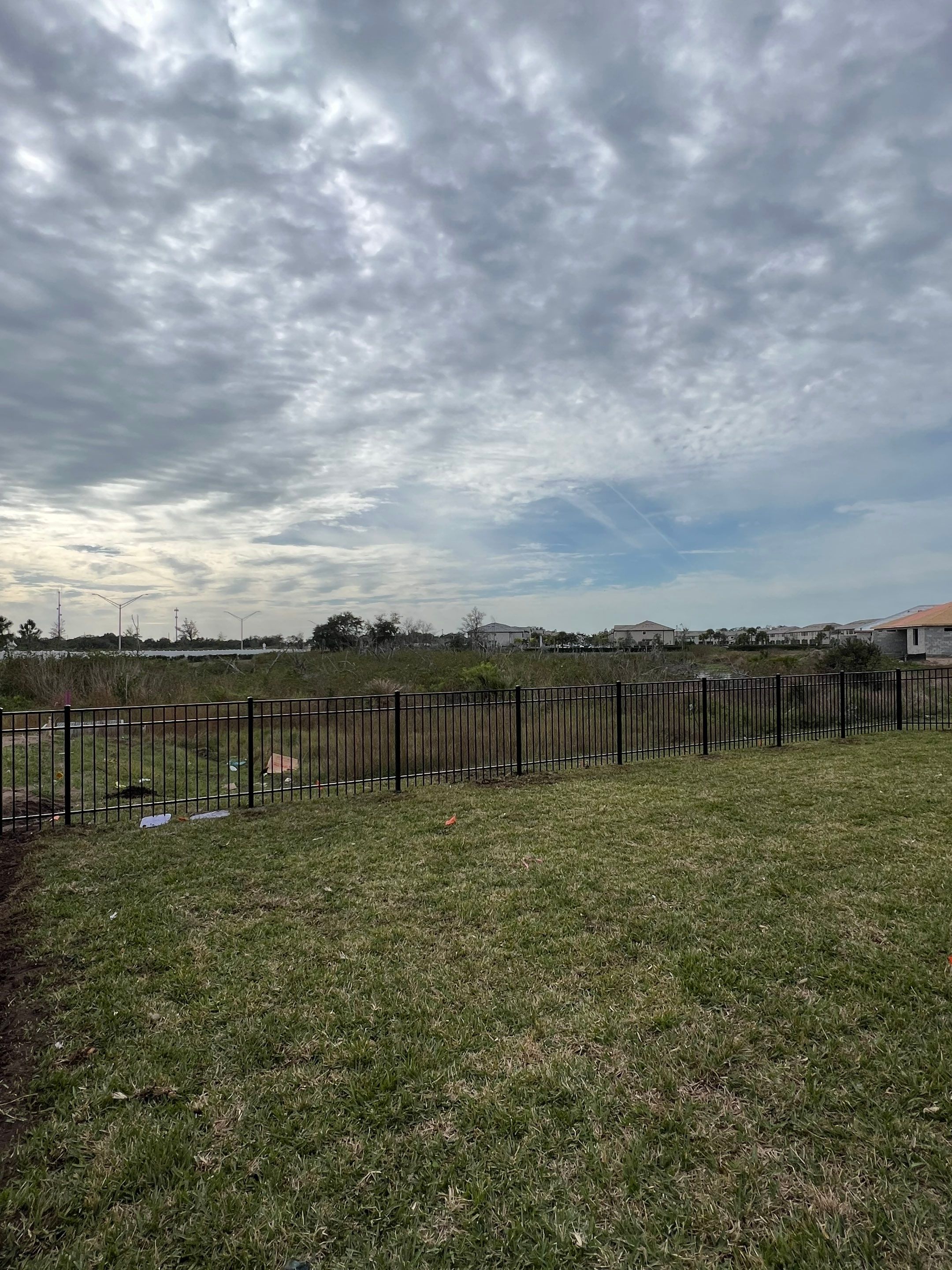 Aluminum Fence Installation using Black 3 Rail Aluminum Fence by Asap fence and gates, LLC