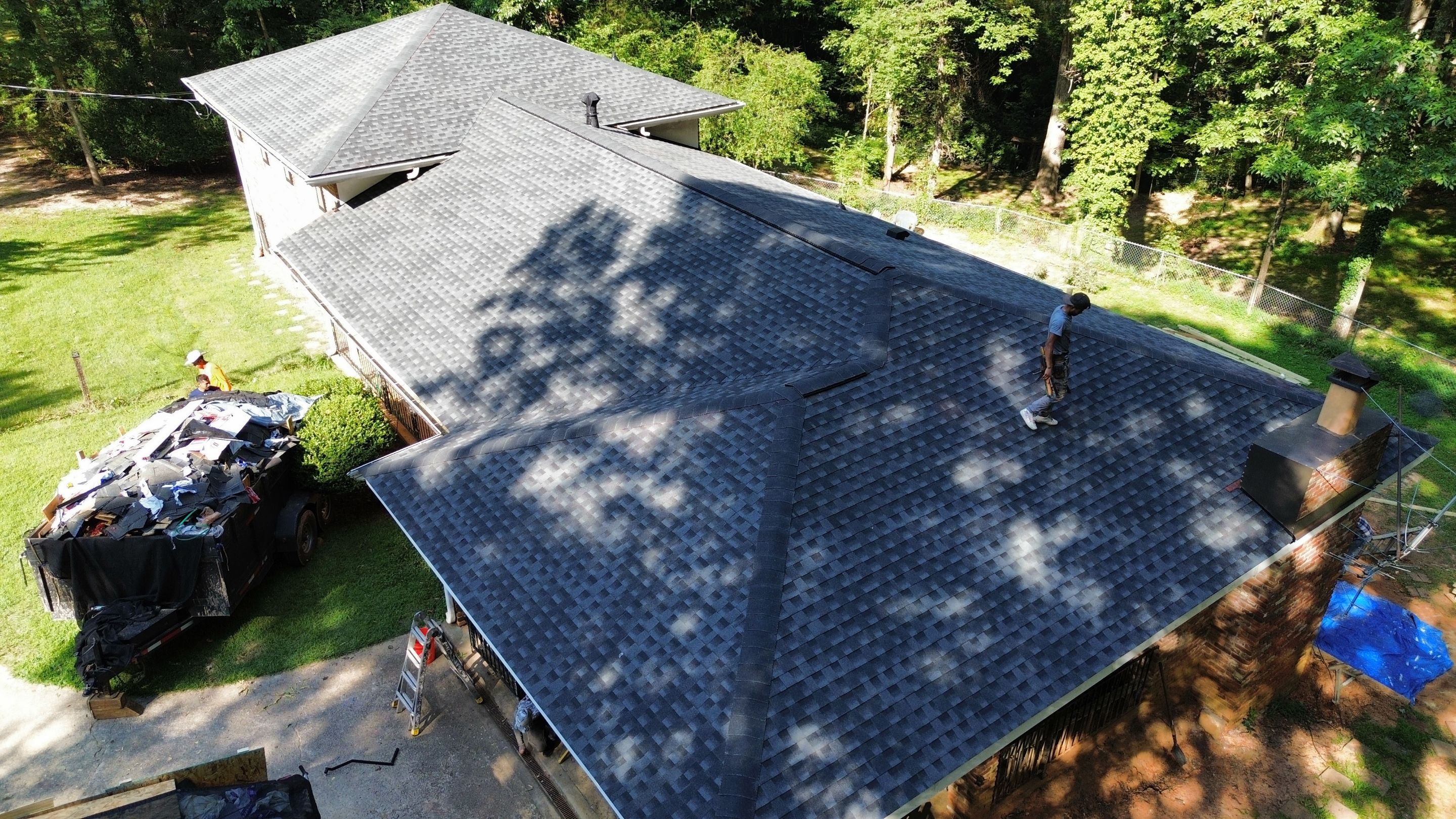 Stone Mountain, GA Roof Replacement GAF Timberline HDZ Charcoal by Reset Roofing