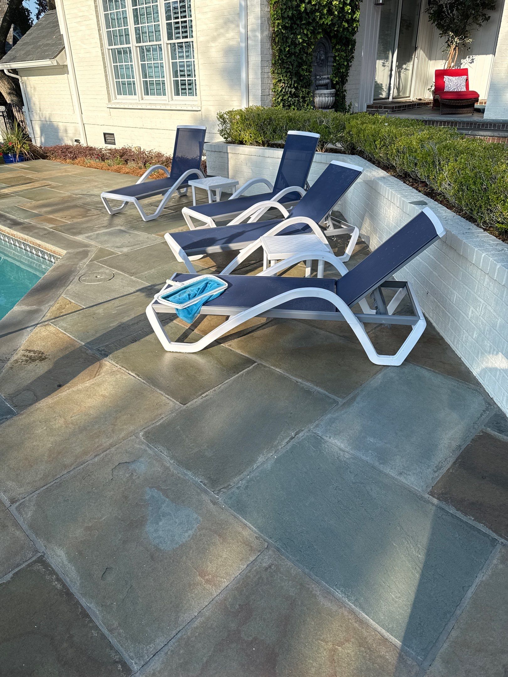 Pool deck cleaning in Wilmington by Shark Power Washing