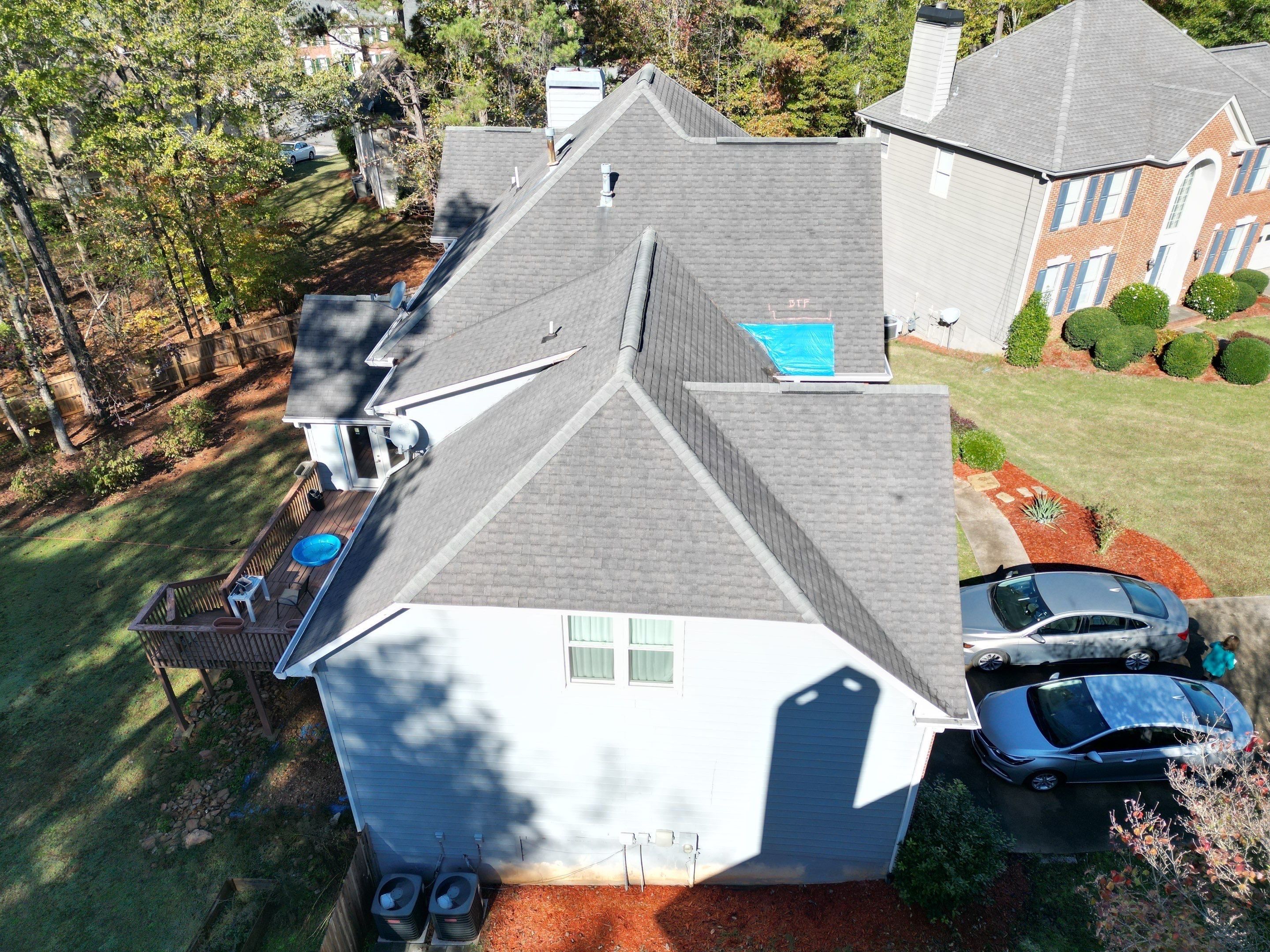Front slope repair by Deerfield Roofing LLC