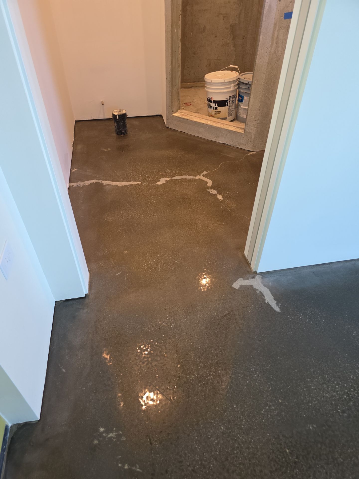 Interior Shop Epoxy Floor Coating with Moisture Barrier in Cambria by MGP Coatings