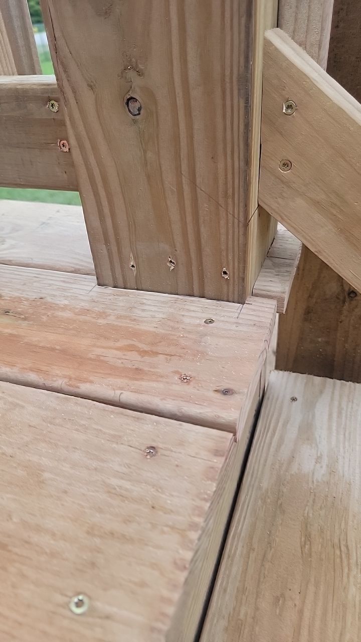Deck Installation using Treated Lumber by Avalon Roofing and Exteriors