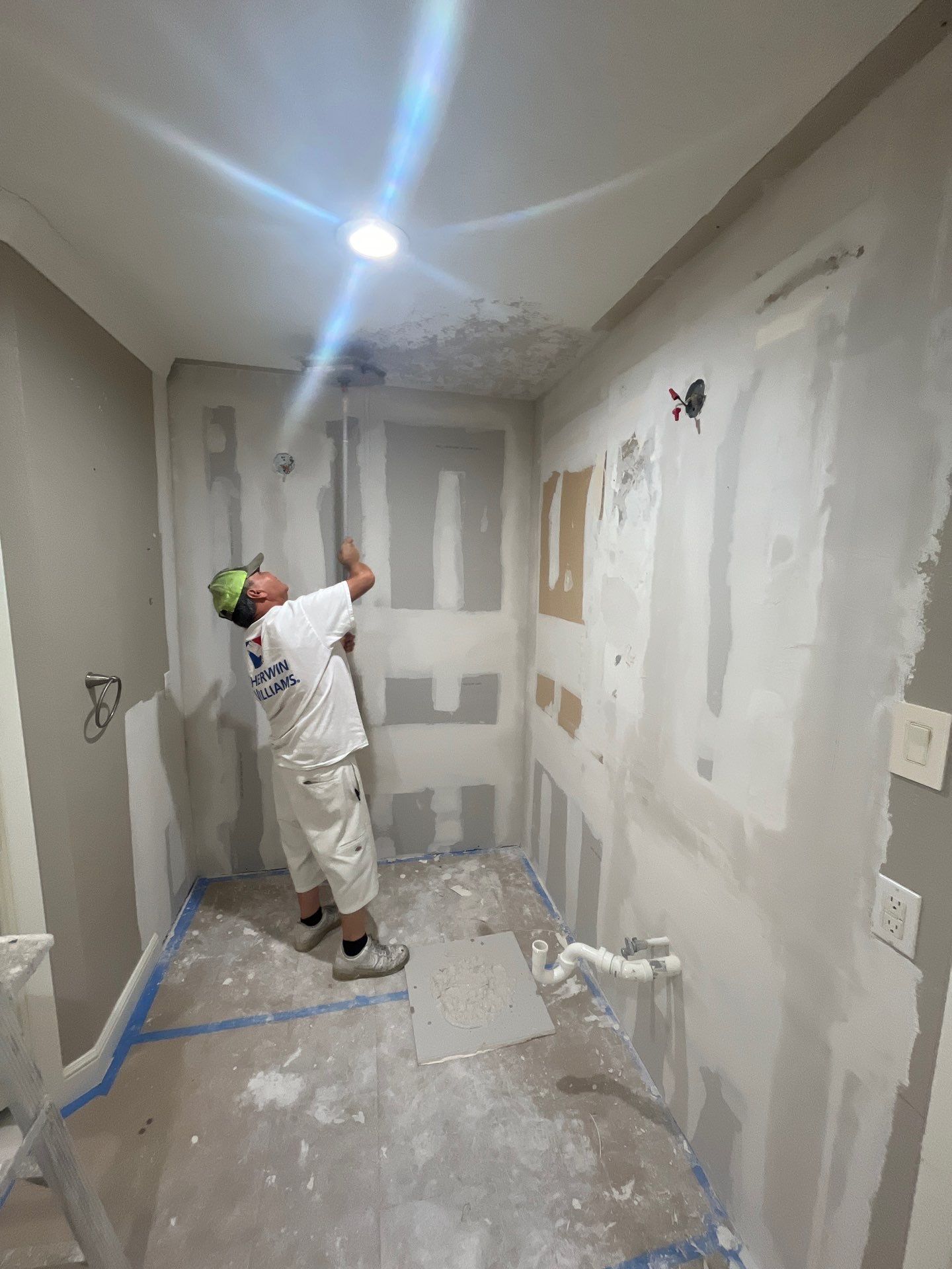 Bathroom Remodel with Water Mitigation Equipment | LT Contractors by L&T General Contractors and Restoration INC