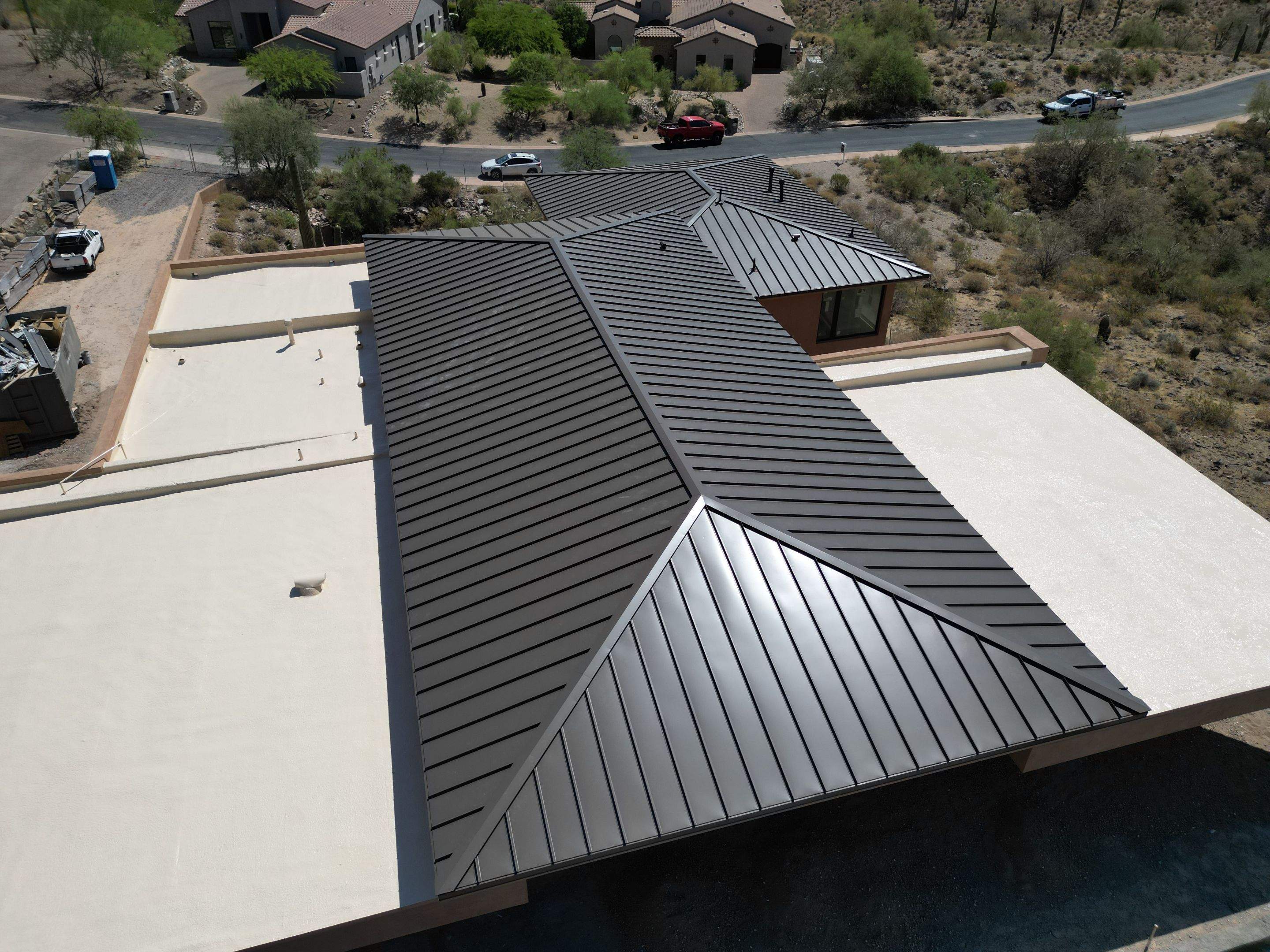 Burnished Slate Standing Seam by Reimagine Roofing