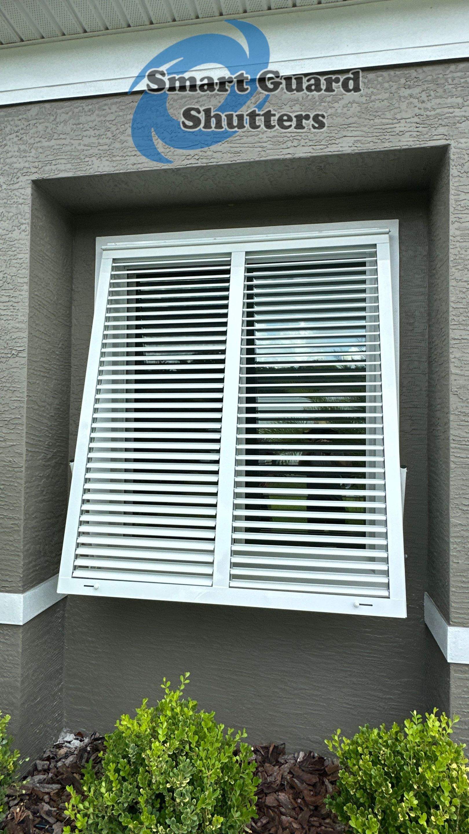 Impact Bahamas in Signal White by Smart Guard Shutters