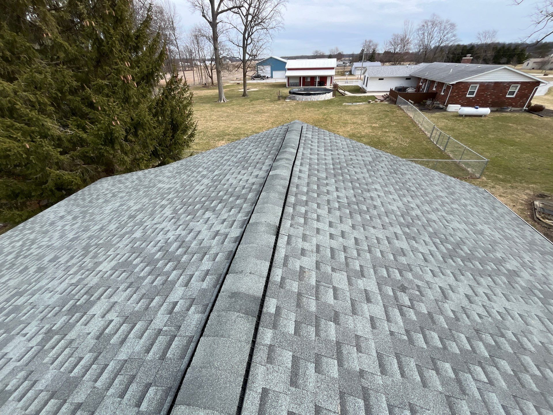 Residential Roofing Installation using GAF Timberline HDZ Slate by Nitro Roofing and Construction