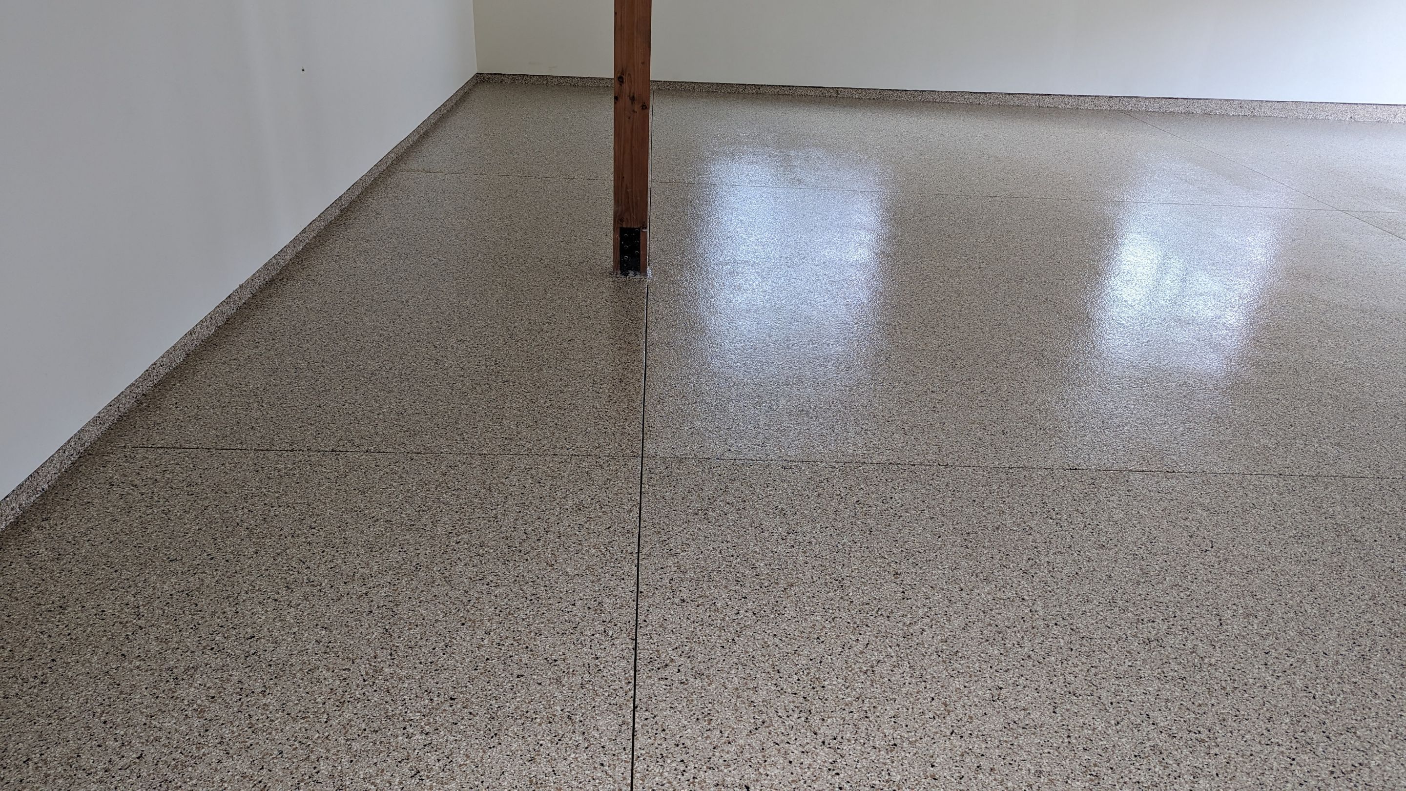 Garage Transformation using Driftwood by Croc Coatings, LLC