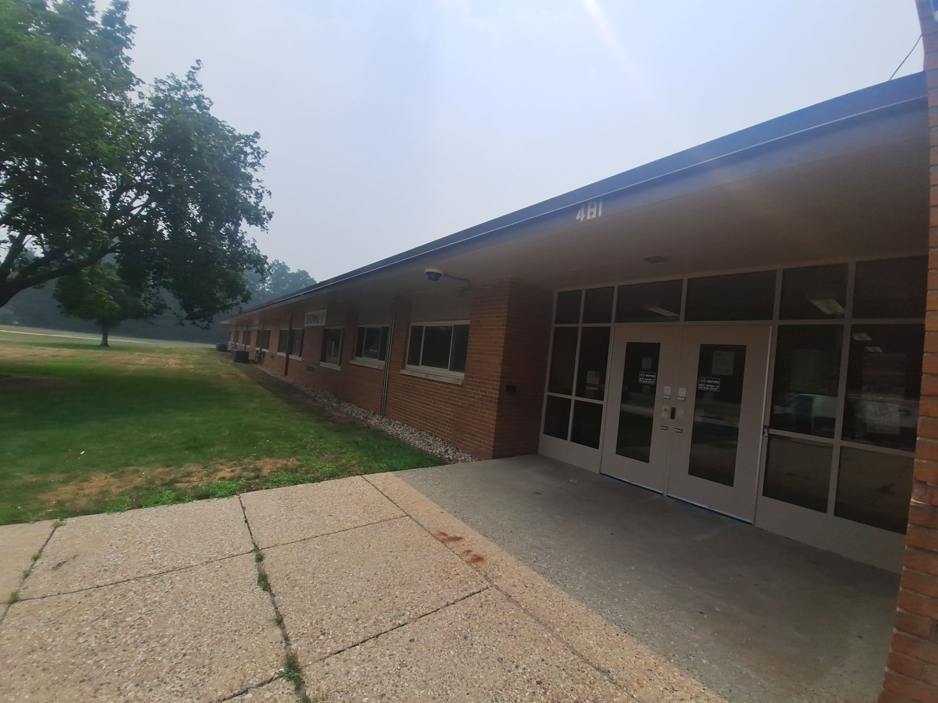 Commercial Exterior Pressure Washing and Soffit Preparation in Muskegon by Gordon Painting