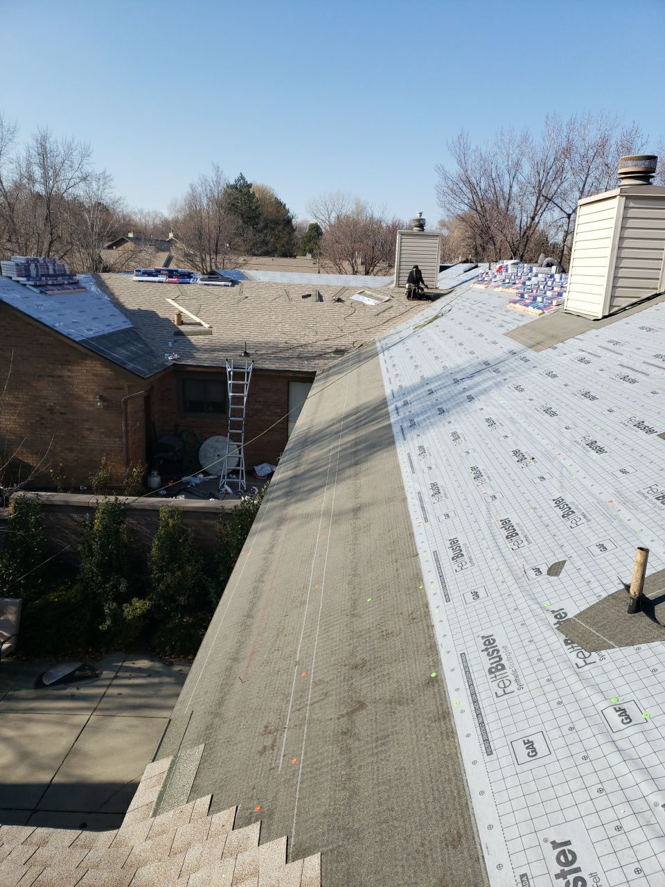 Storm Damaged Roof using GAF Timberline HDZ - Lifetime Shingle by The Roof Doctor