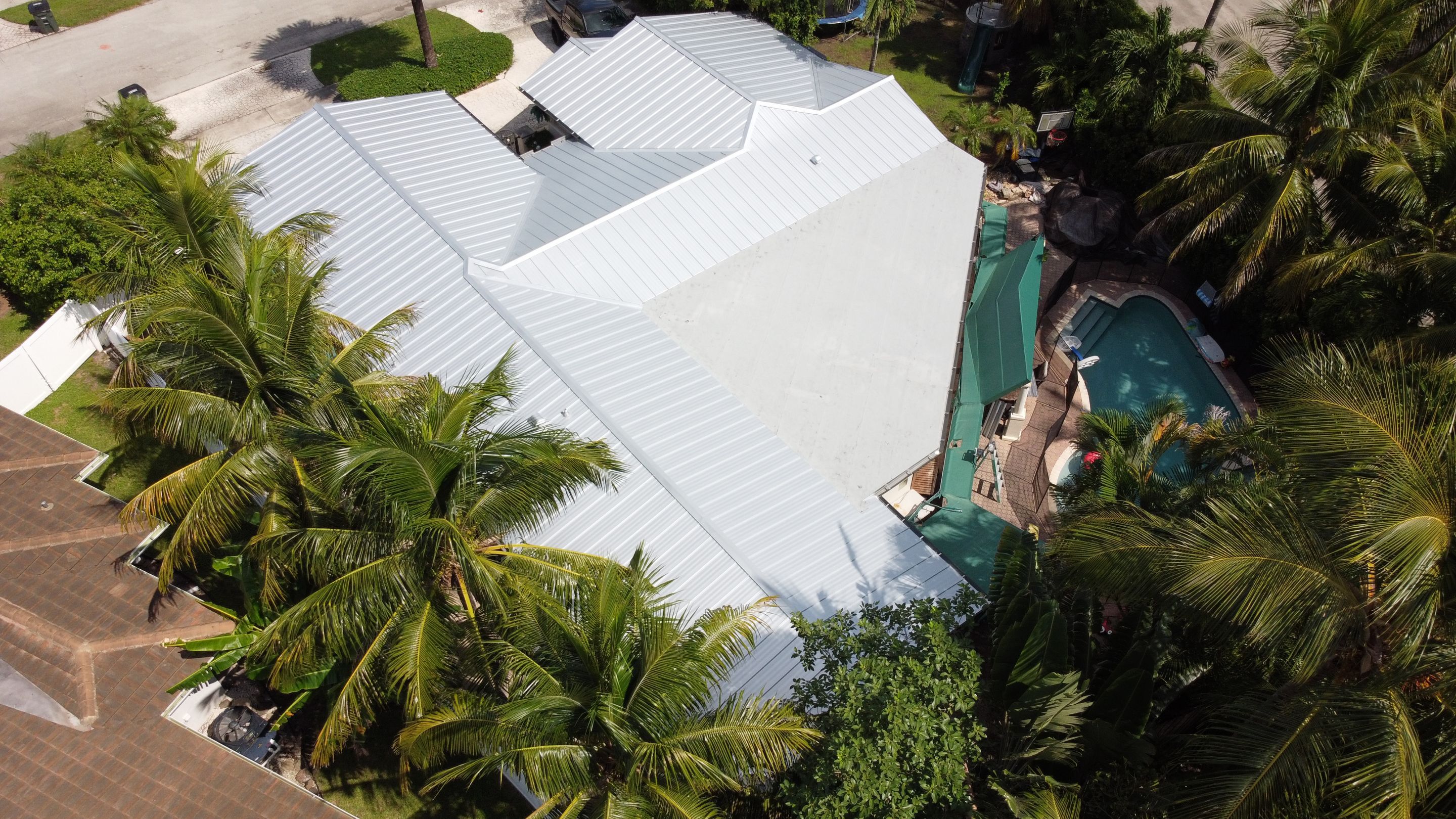 Residential Roofing Installation using 1" Nail strip metal roof by BLUES BROTHERS ROOFING