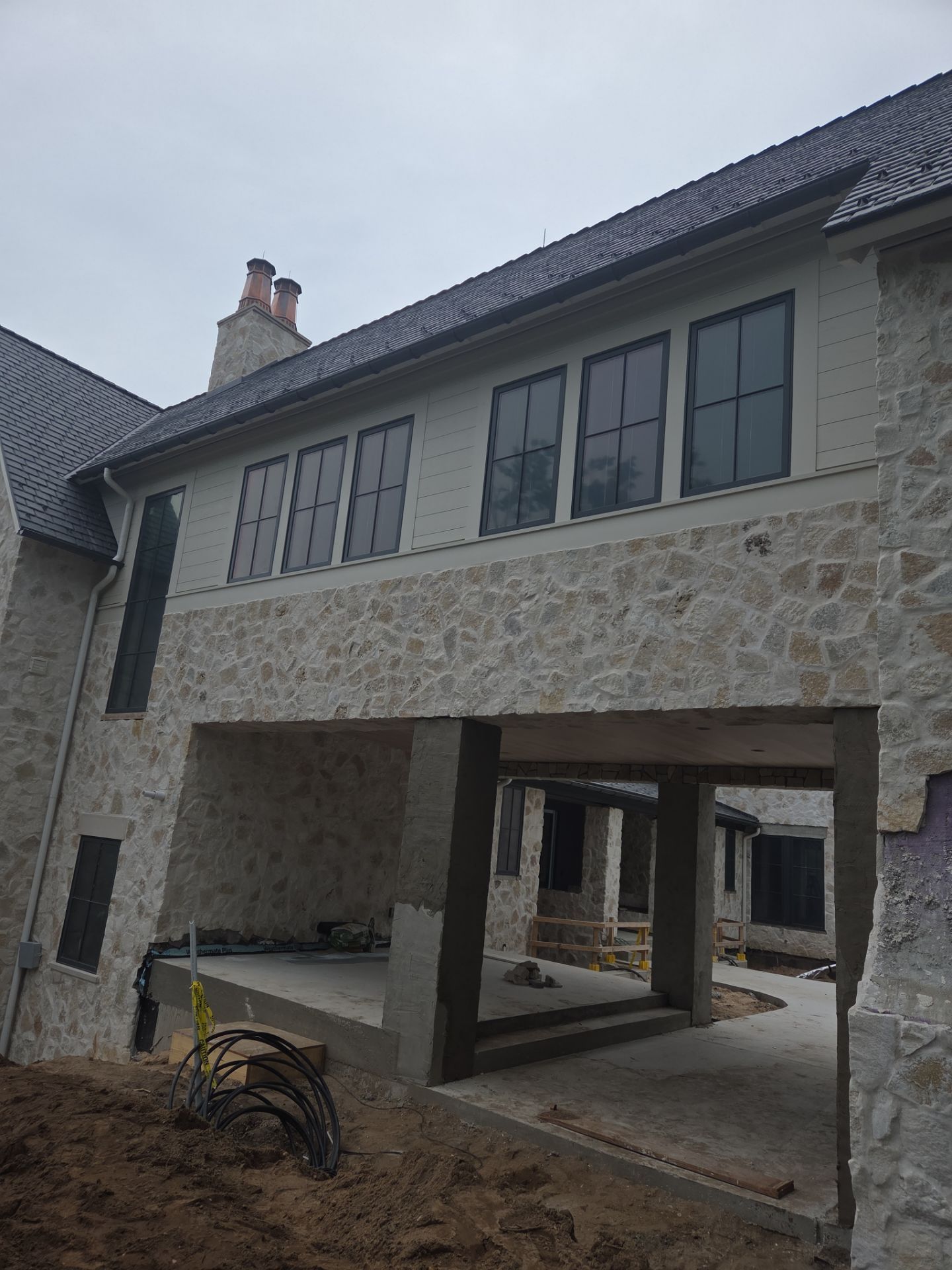 Half Round Gutter Installation for Petoskey Residence by Rainbow Seamless Systems