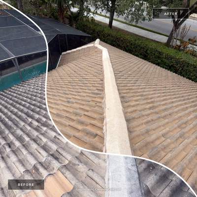 Barrel Tile Roof Cleaning