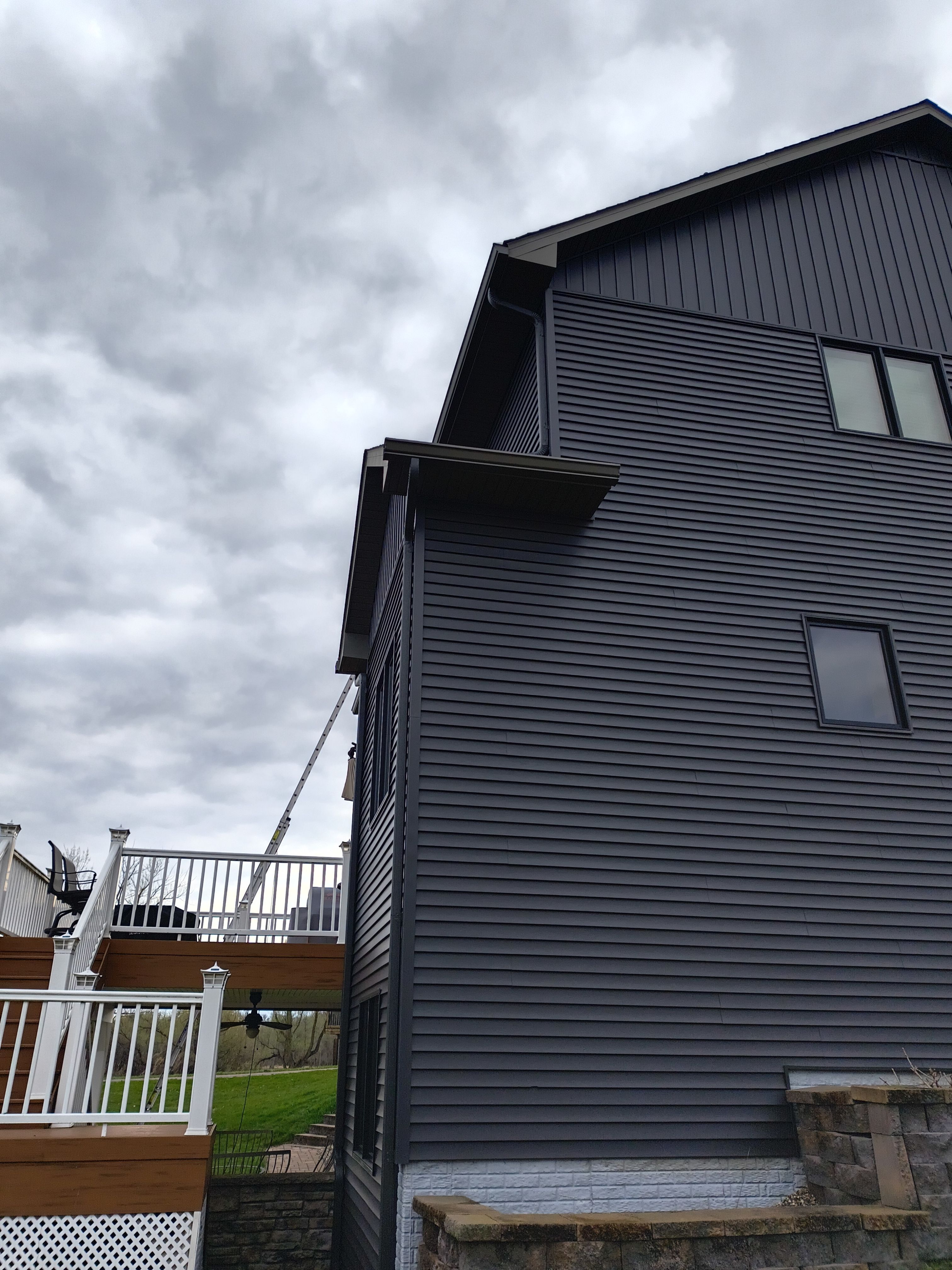 Seamless Gutter Installation in Waverly MN | 6” Gutters & Black Screen Gutter Guards by Next Level Seamless Gutters / Exteriors Inc.