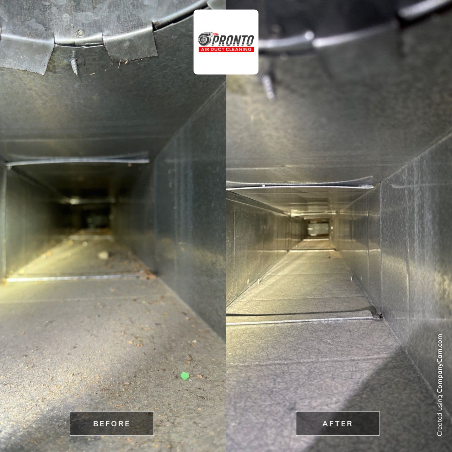 Air duct cleaning using Hypervac by Pronto Air Duct Cleaning