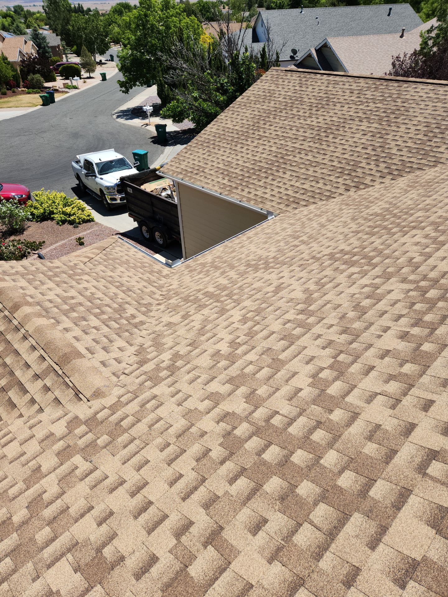 Prescott Valley Roof Replacement With GAF Timberline HDZ Shakewood Shingles by Badger Roofing