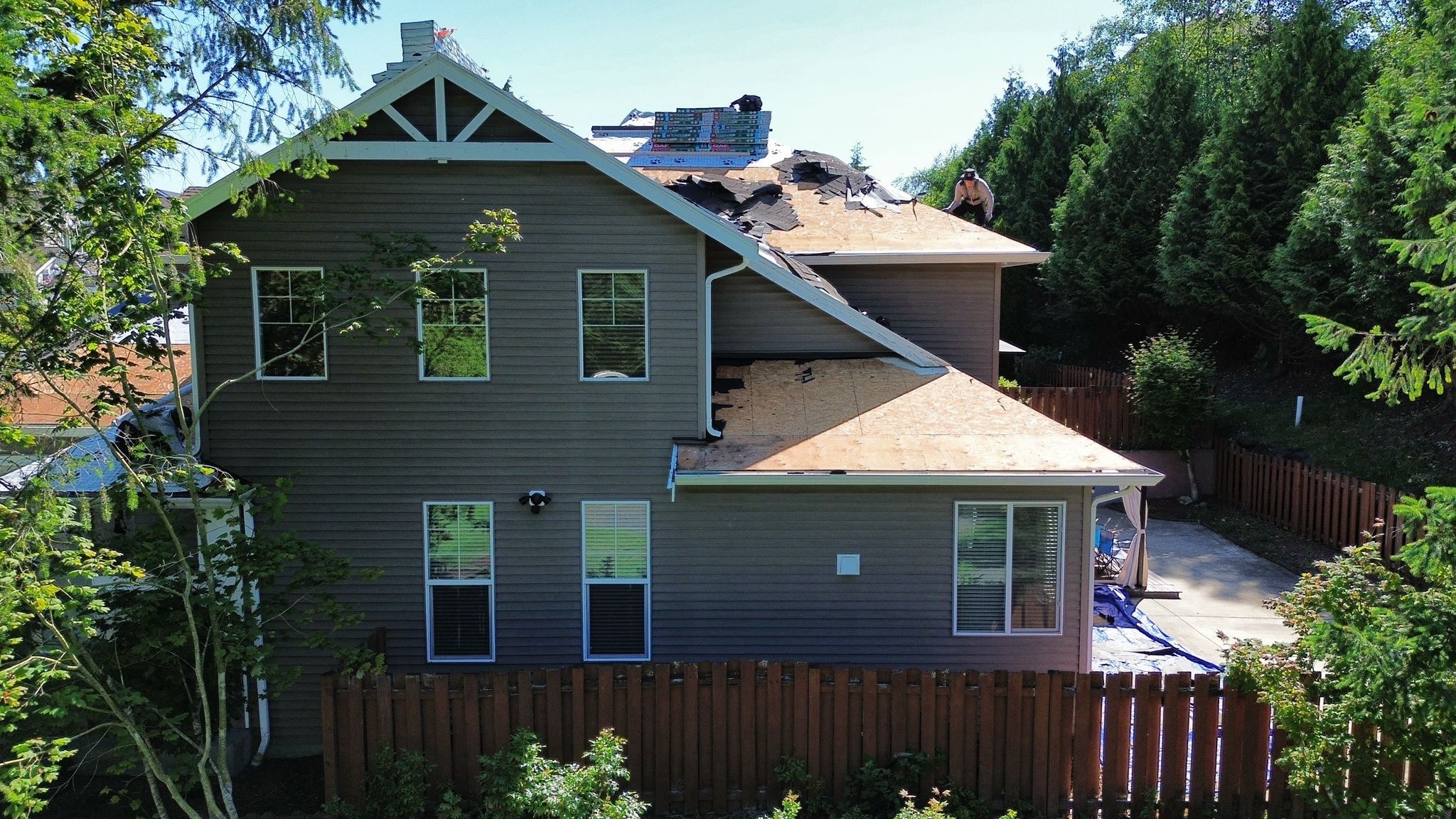 Residential Roofing Installation using GAF UHDZ Shingles by Roofing Formula LLC