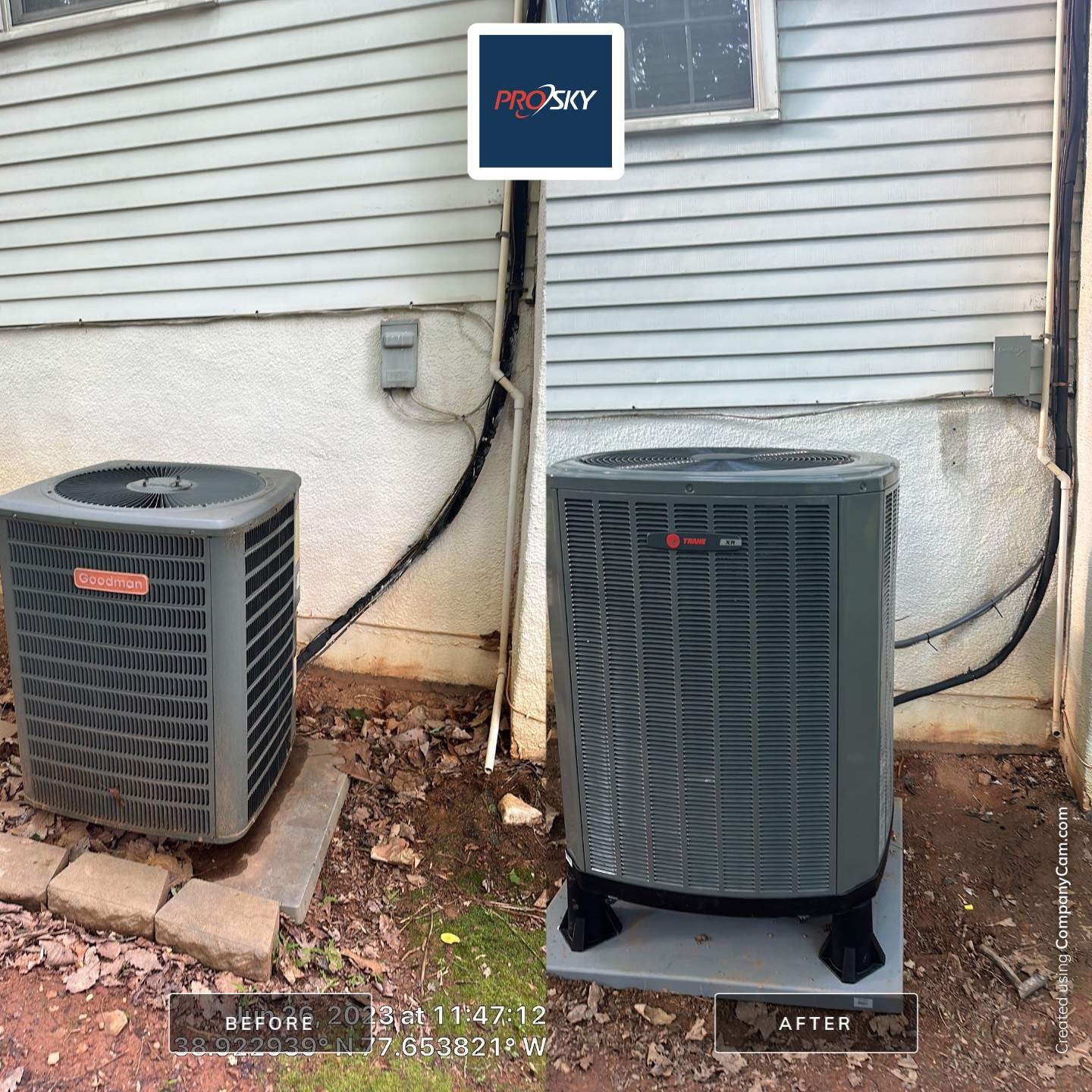 Central Air Conditioning Installation using Trane by PRO SKY SERVICES