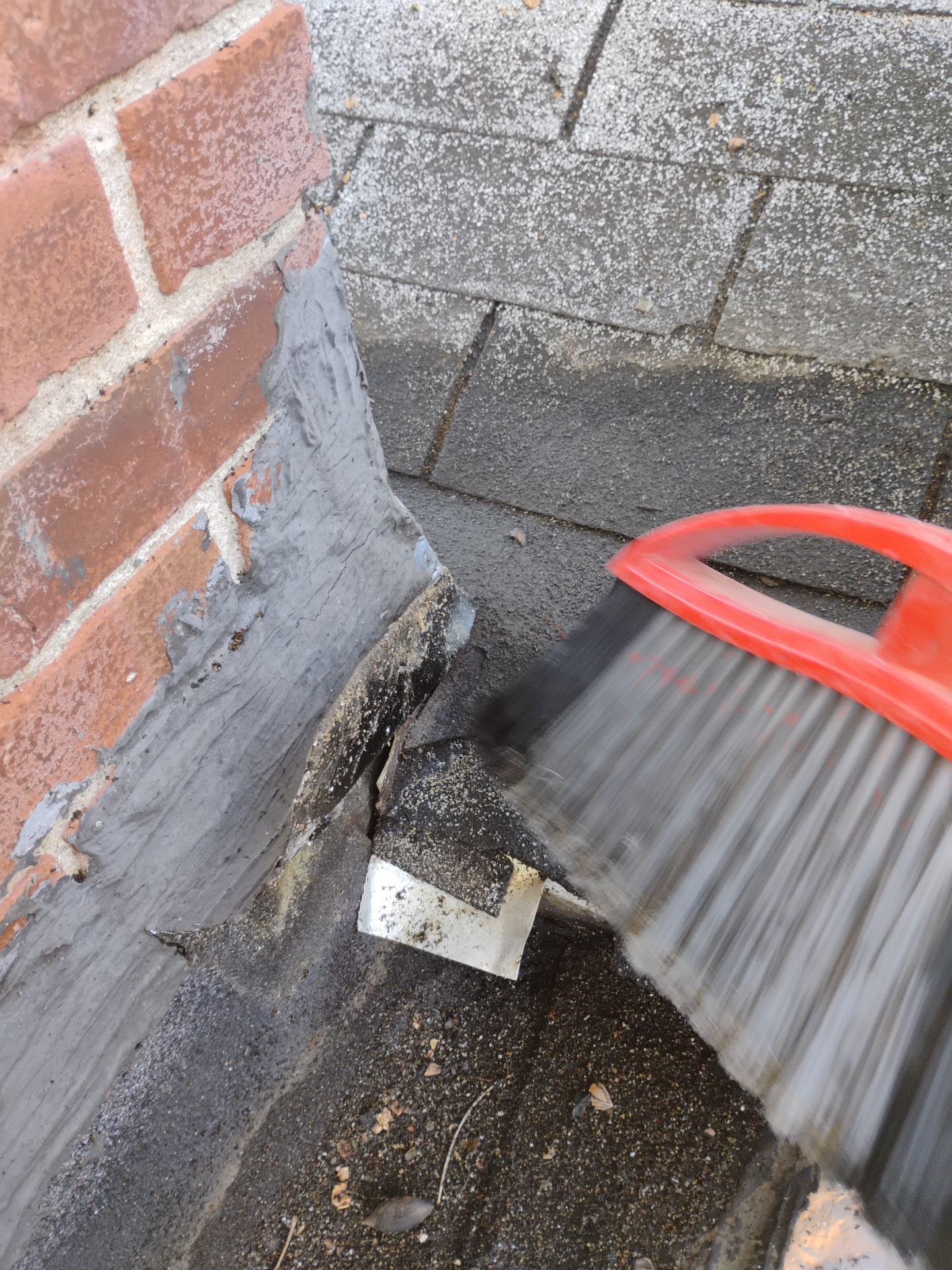 Roof Patch & Basement Plumbing Repair Project - Jennings, MO by Legendary Services Company LLC.