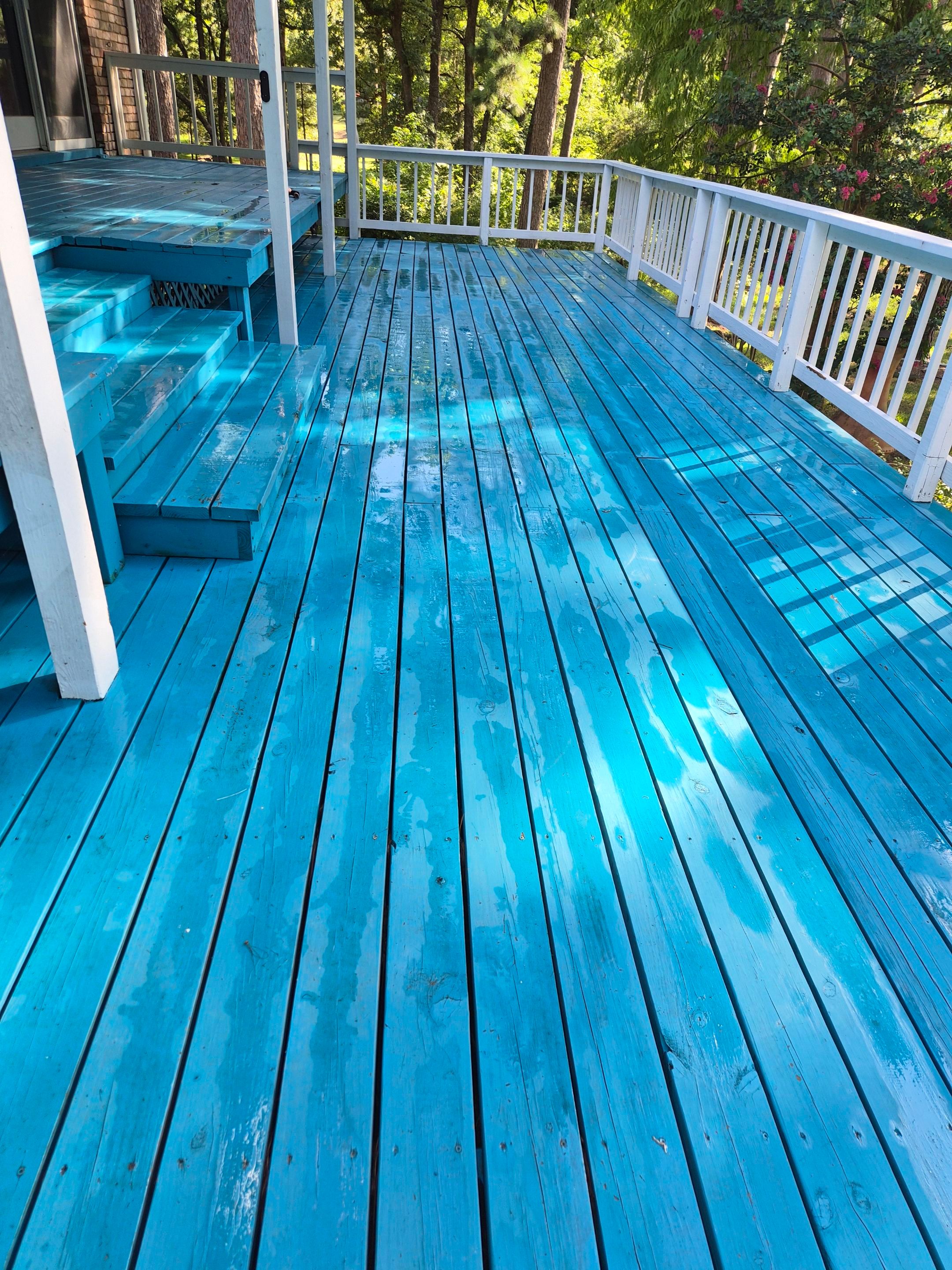 Vibrant Deck Gets New Life in Flint Texas by Quality Coats Painting