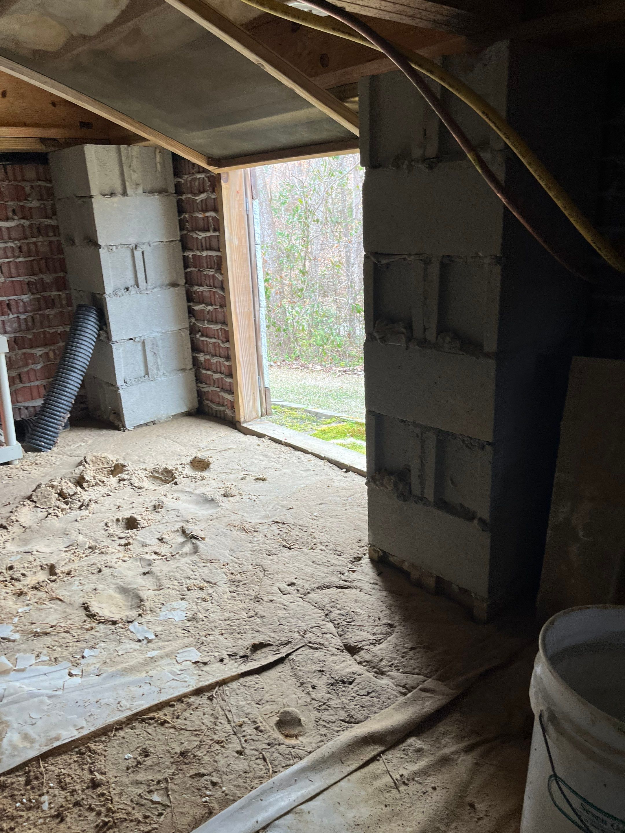 Impact Choice Encapsulation with French Drain, Mold Removal, and Crawlspace Door by Impact Crawlspace
