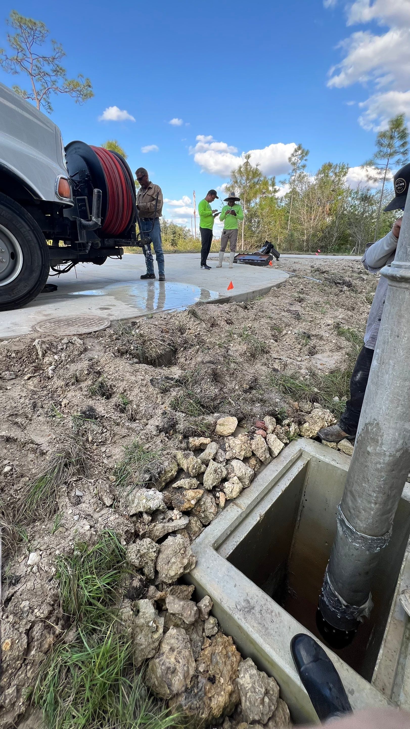 New Construction Stormwater Catch Basin Cleaning by APS Power & Water