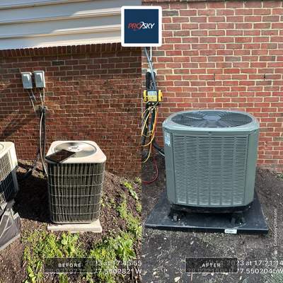 Central Air Conditioning Installation using Trane