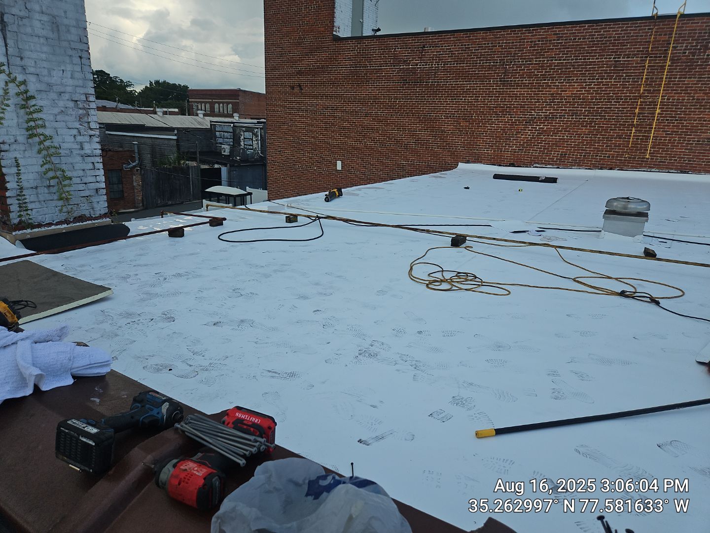 Project in Kinston by Roofing Solutions