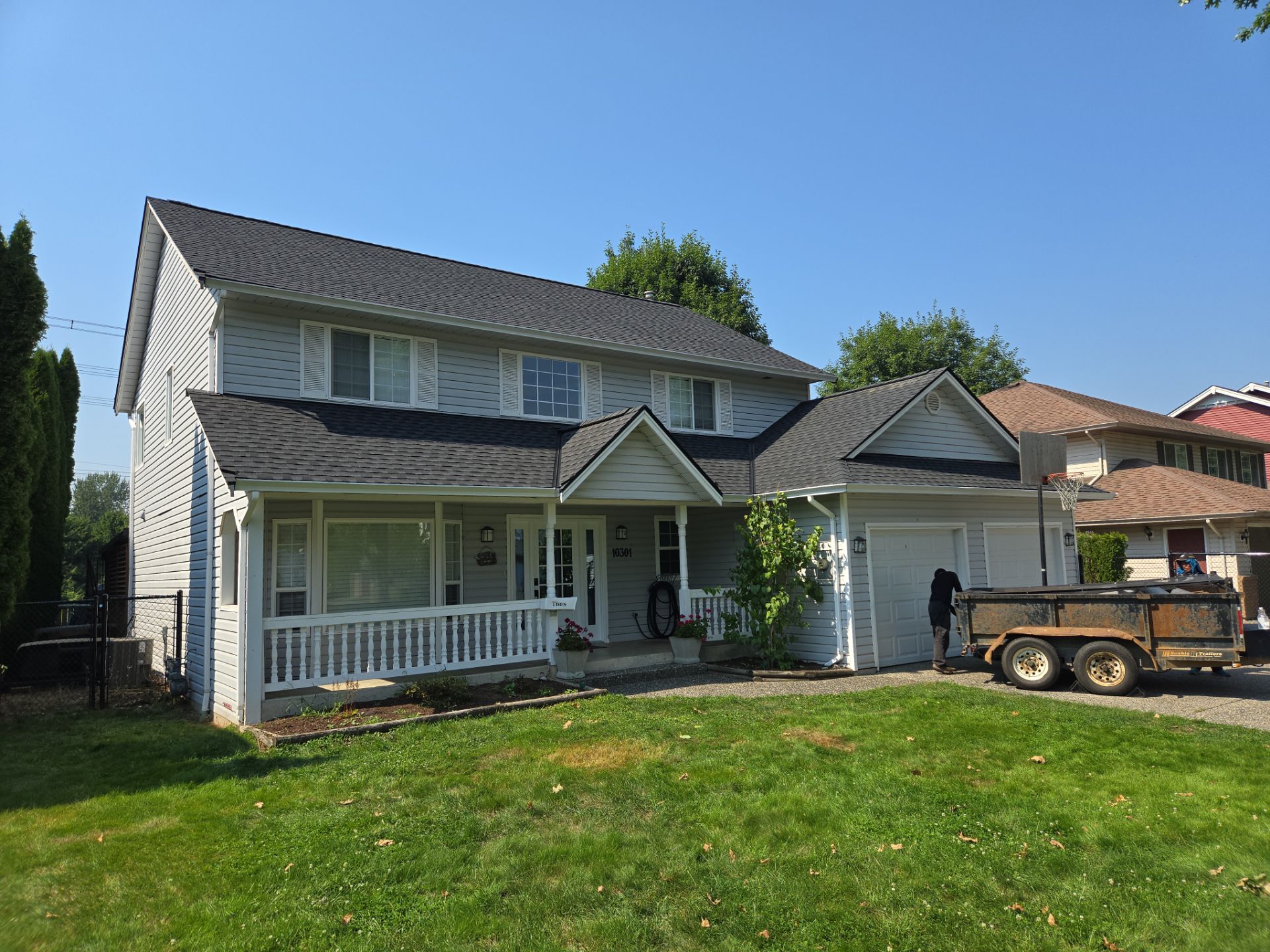 Residential Reroof Shingle -Charcoal by Top Notch Roofing Inc
