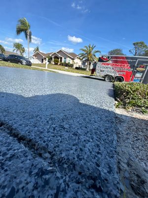 Driveway & Sidewalk Upgrade With Nightfall Flake