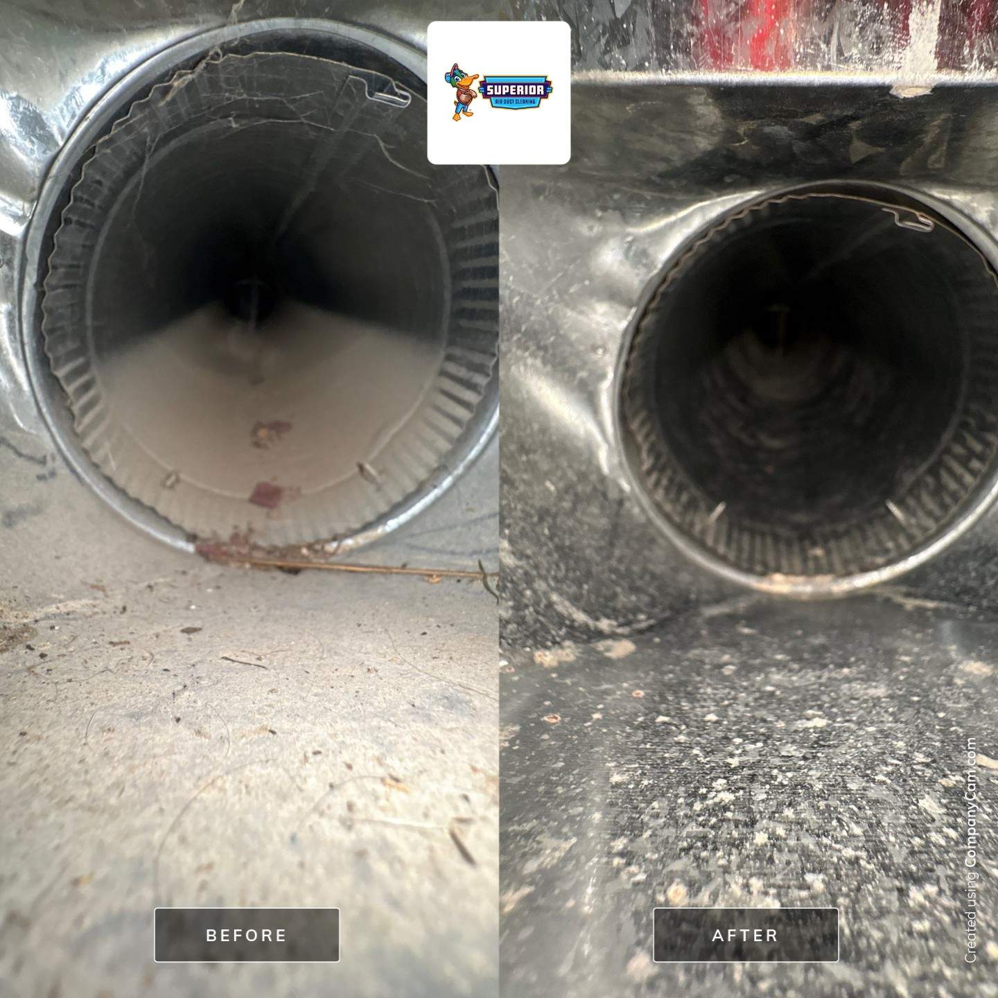 Air Duct Cleaning With a Vacuum Truck in Deerfield, OH by Superior Air Duct Cleaning