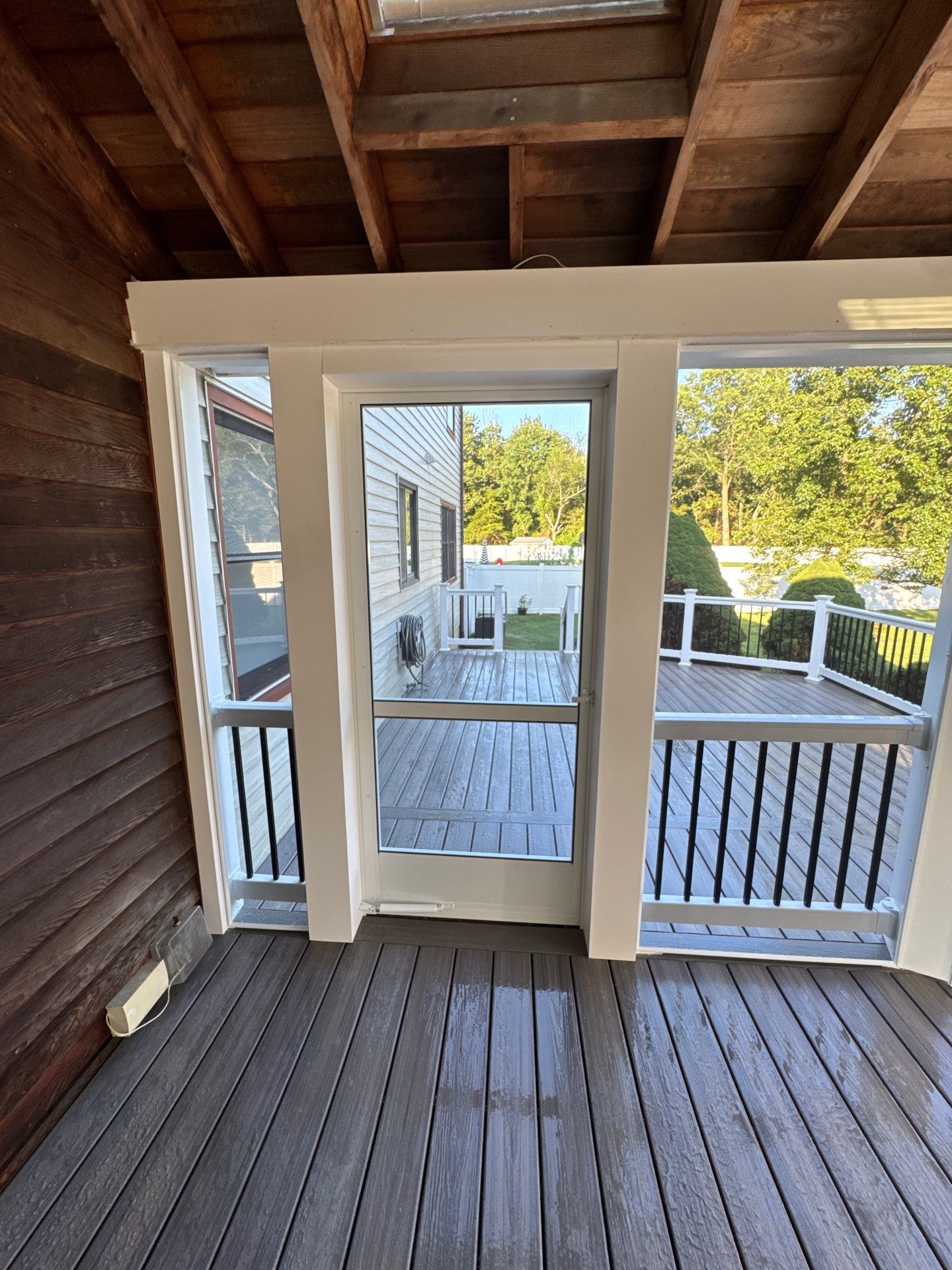 Deck Resurface and screen room remodel in Freehold Township by deck guardian
