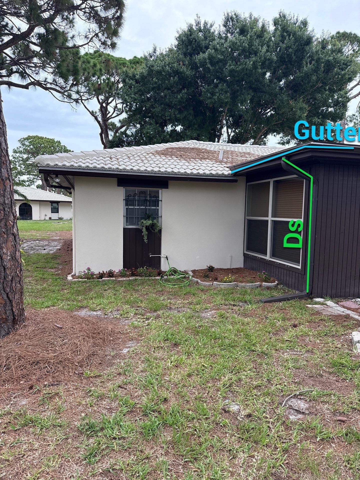 Seamless Aluminum Gutter Installation using Musket Brown Seamless Gutters in Nokomis FL by Gutter Professors