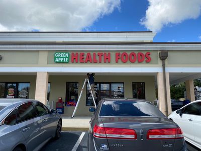 Flush Mounted Channel Letters for Green Apple