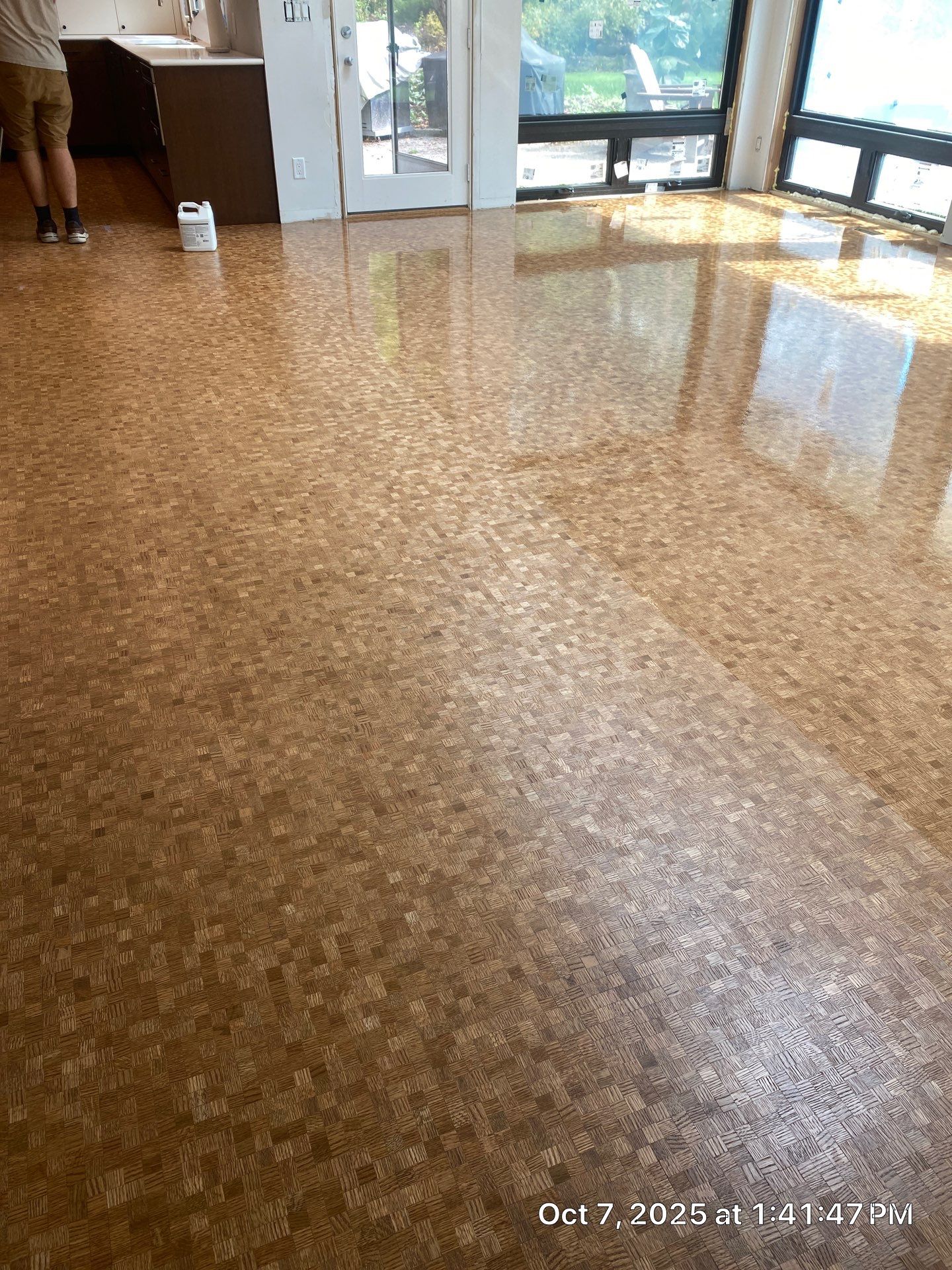 UNIQUE MID CENTURY MODERN Square Wood Tile Floor by RTBaldwin Hardwood Floors