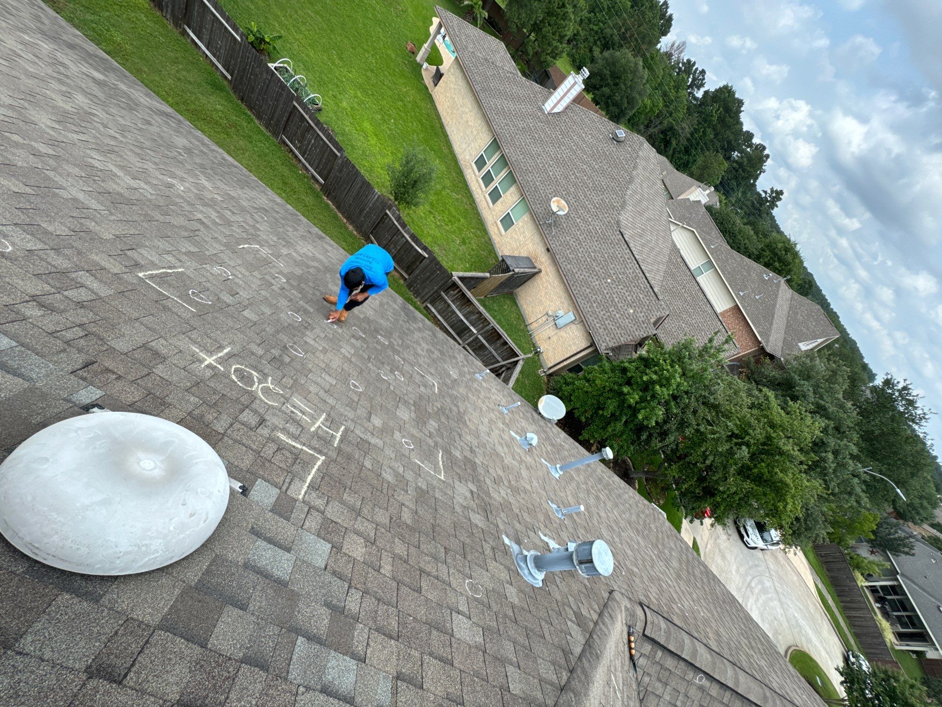 Hail Damage using Owen's Corning Duration (Lifetime) Shingles by Roof Repair Company
