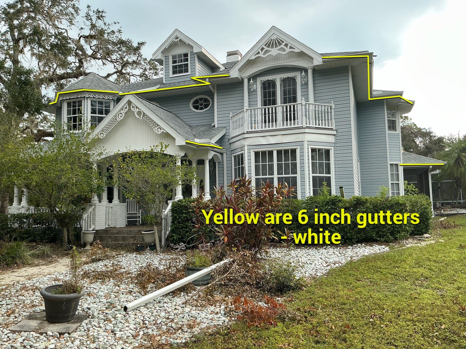6-inch Seamless Gutters Installed in Bradenton FL by Gutter Professors