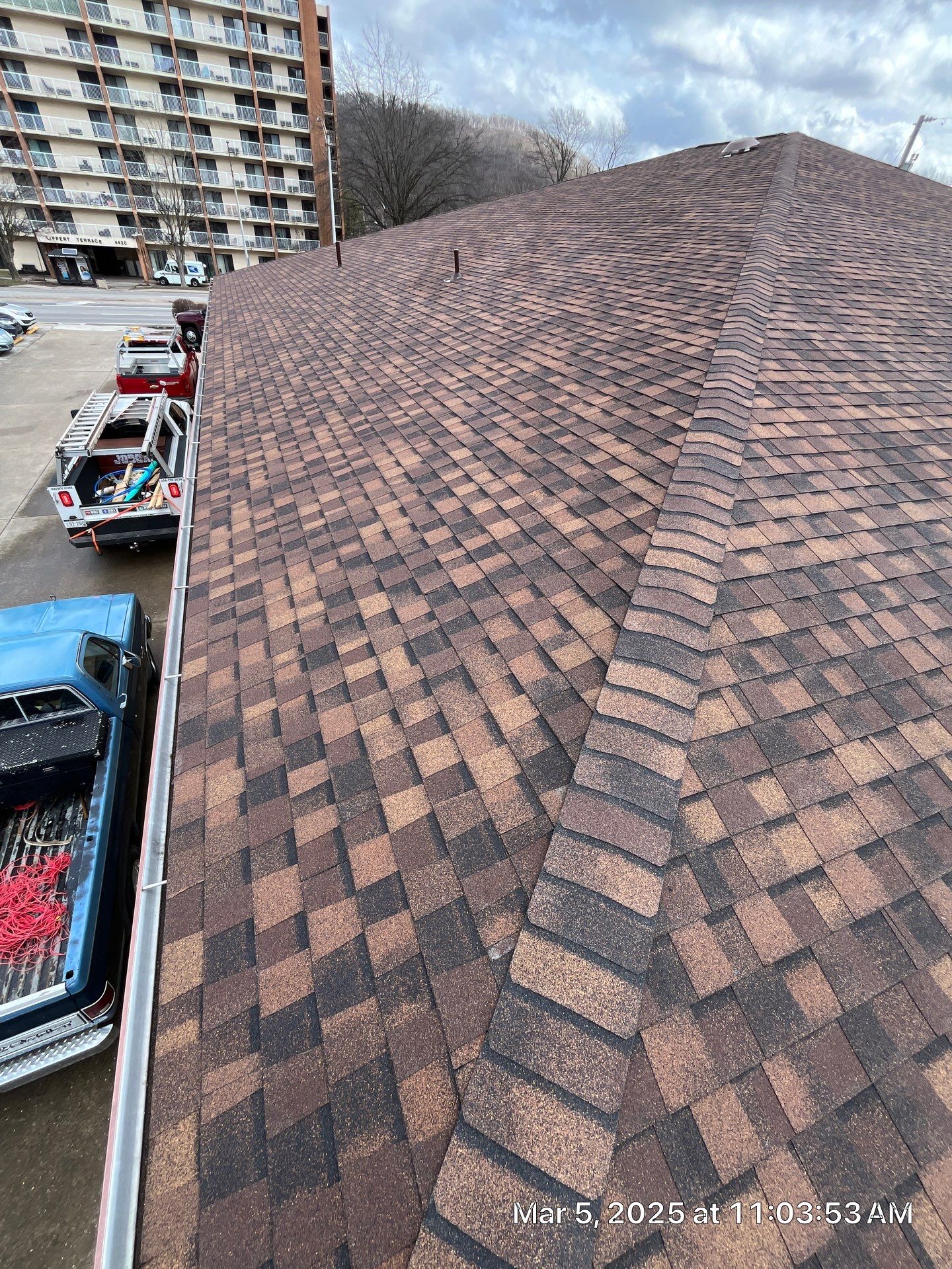 Commercial Roofing Installation using Certainteed Landmark Pro Shingles by Fahey Roofing + Contracting