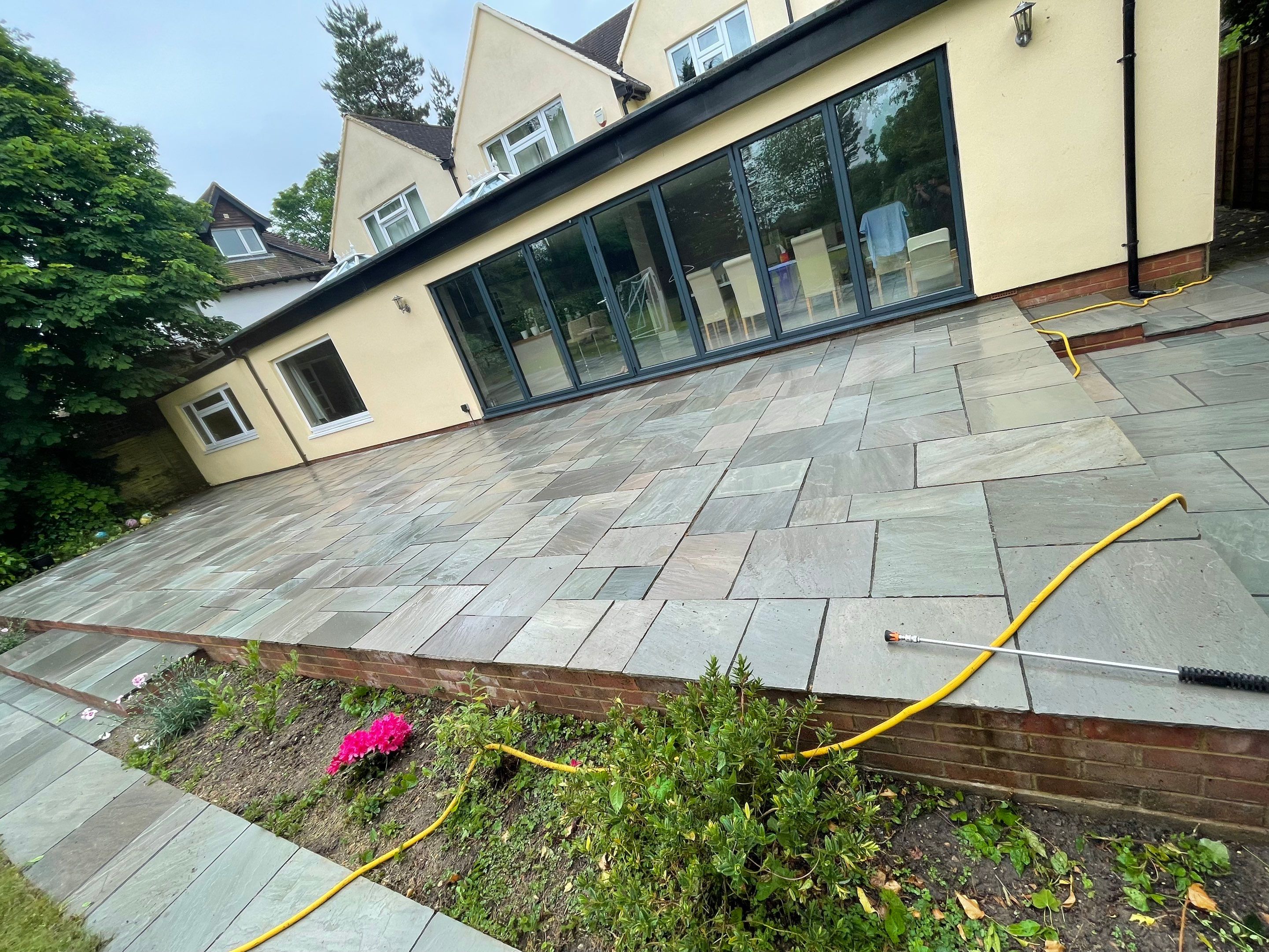 Patio Clean using honda 21 ltr/min by Ges Exterior Cleaning ltd