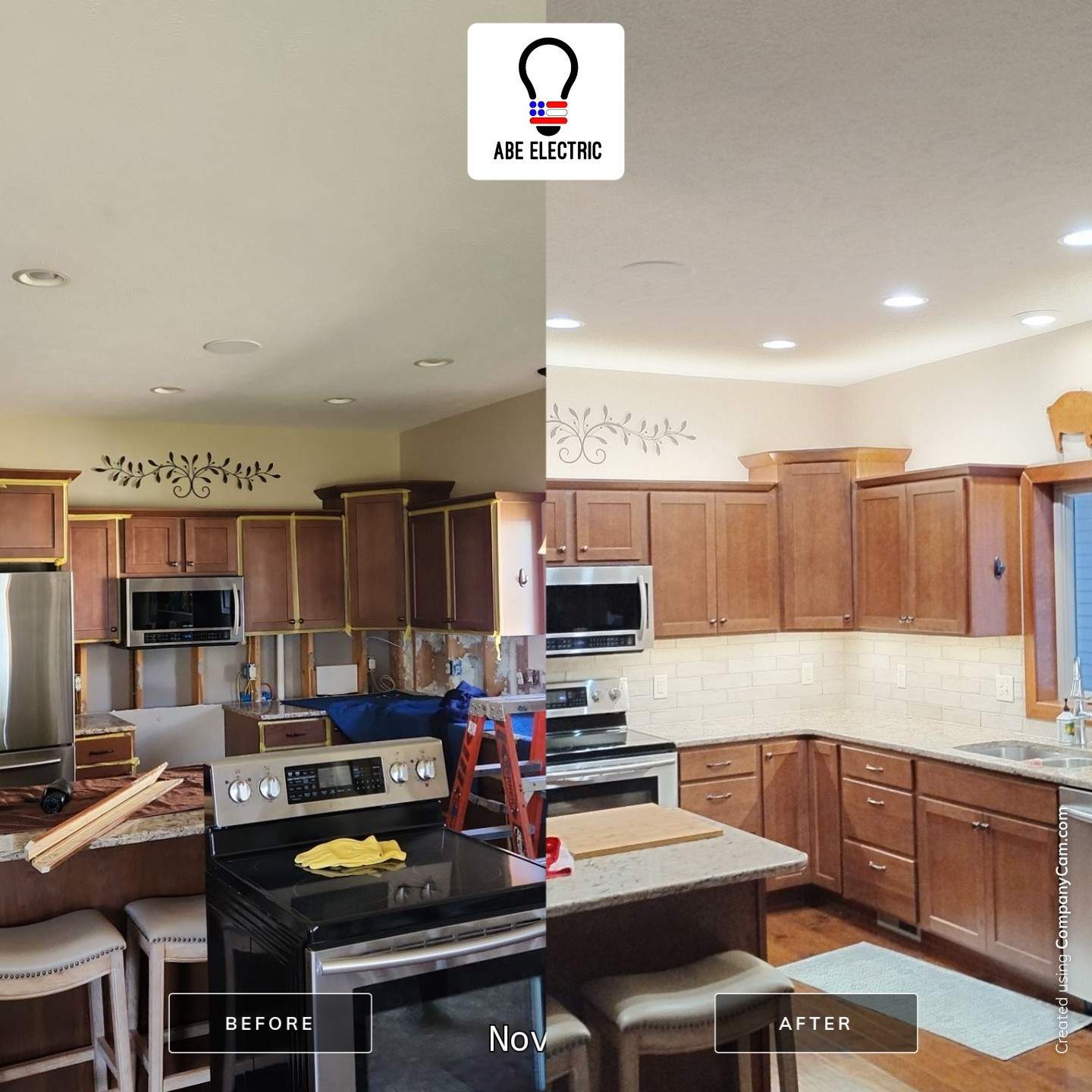 Kitchen Under and Upper Cabinet Lighting  by Abe Electric 