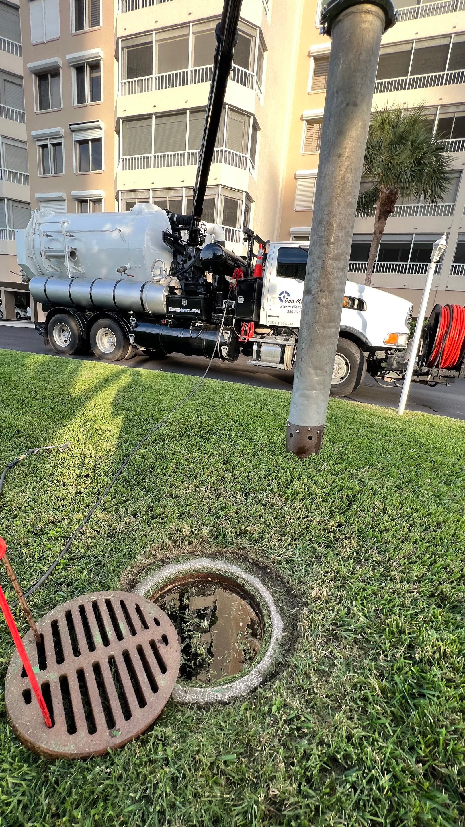 Condo Storm Water System Cleaning and Maintenance From Hurricane Ian by APS Power & Water