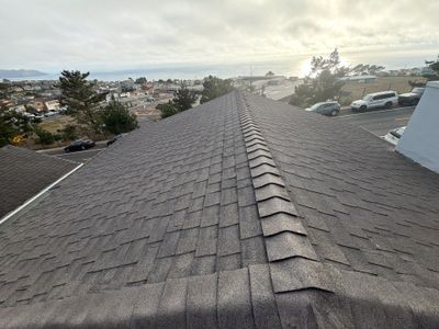 Before: roof condition prior to Alpha Eagle Roofing's work in Daly City, CA
