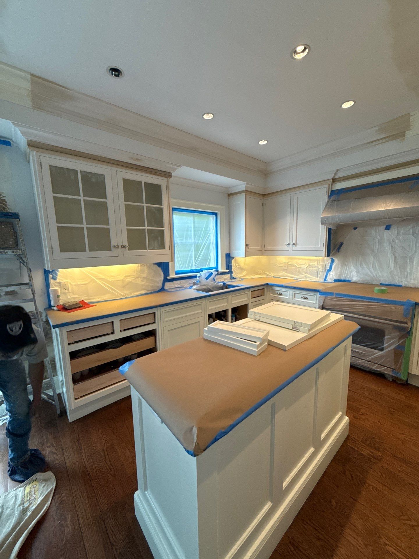 Water Damage Repairs in Luxury Kitchen and Primary Bathroom by Fox Hill Luxury Real Estate Services