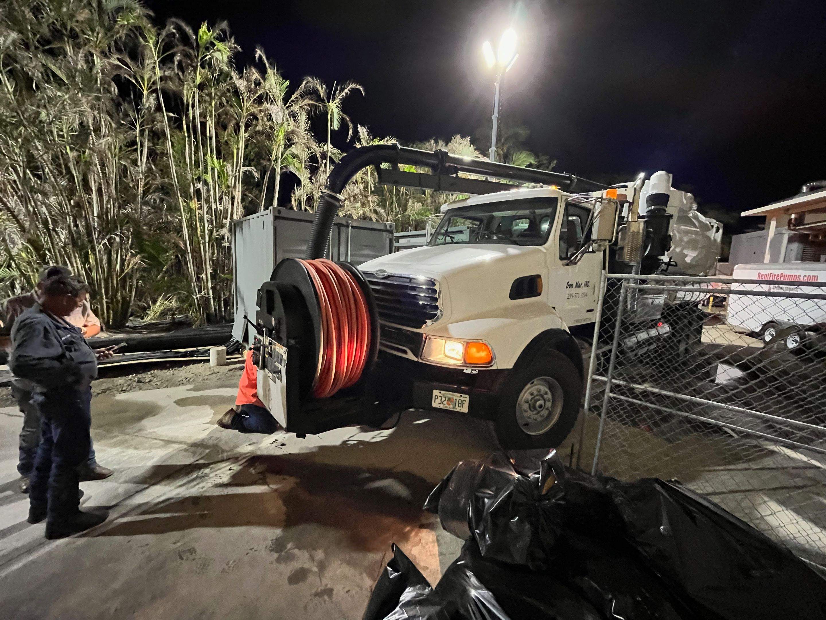 Ritz-Carlton NW Service Area Drain Cleaning by APS Power & Water