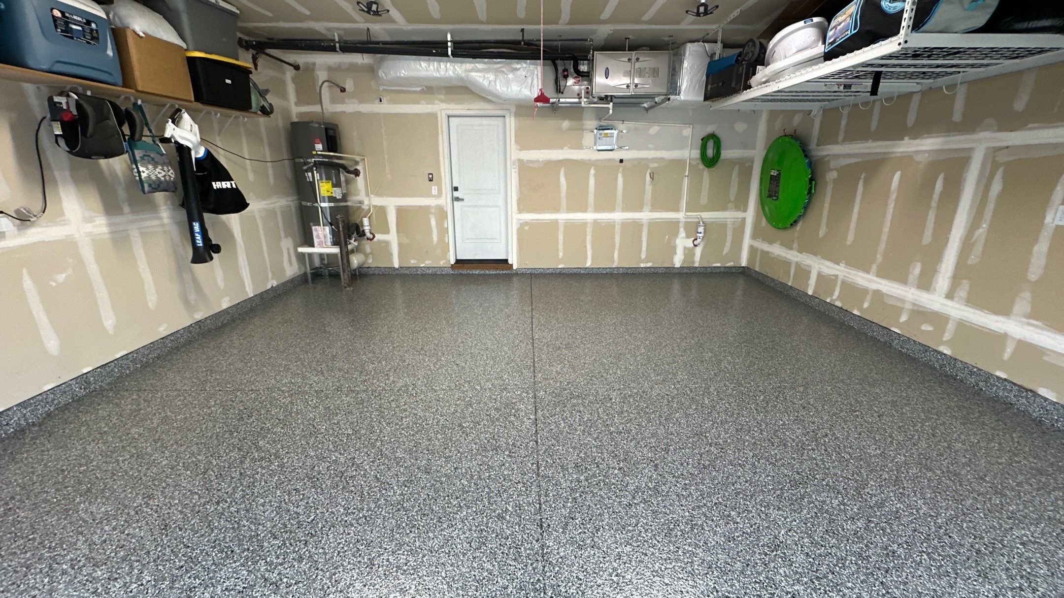 Garage Transformation using Smoke by Croc Coatings, LLC