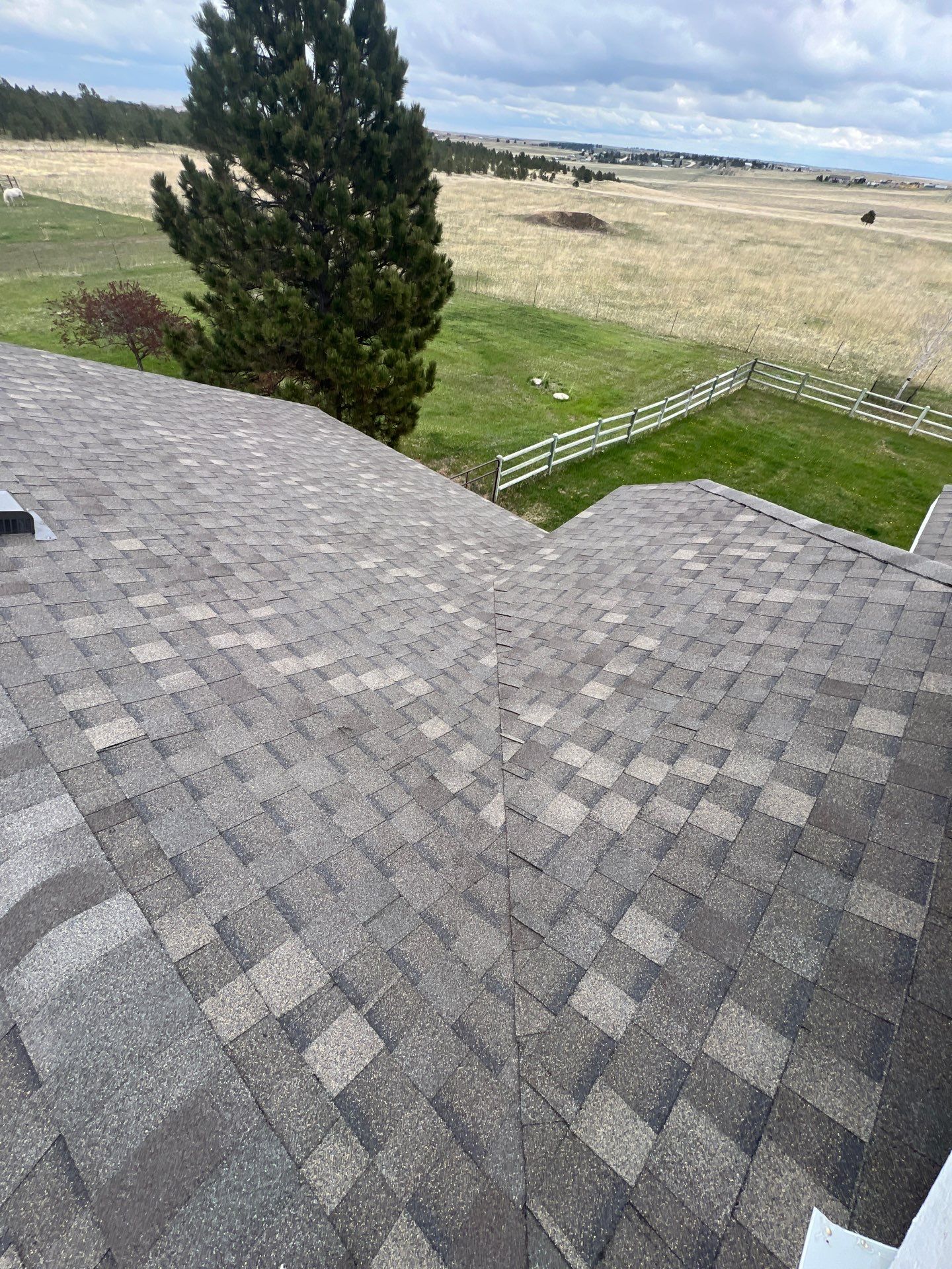 Residential Roofing Installation using Atlas Pinnacle Impact Weathered Wood by Blue Peaks Roofing LLC 