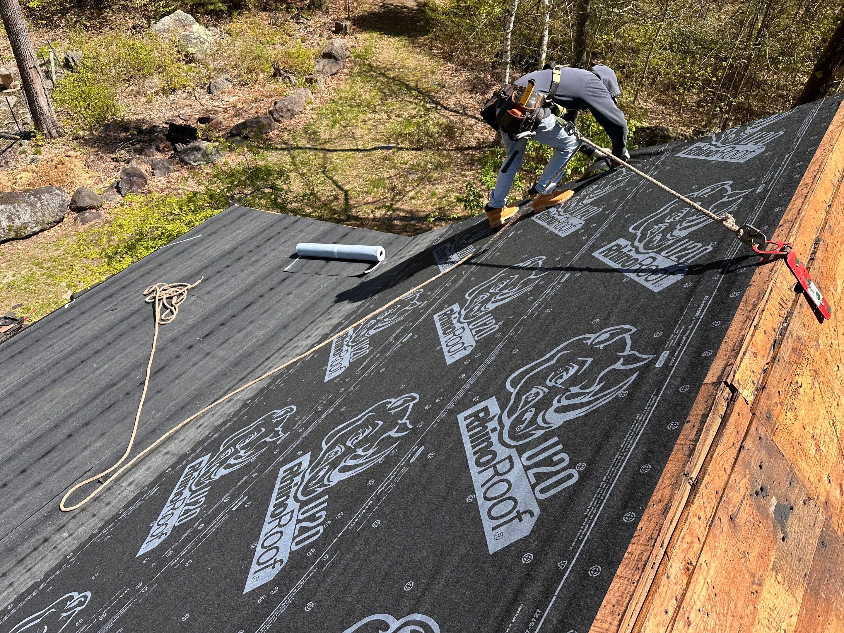 Green Architectural Asphalt Shingle Roof Replacement in Epsom by Tall pine roofing