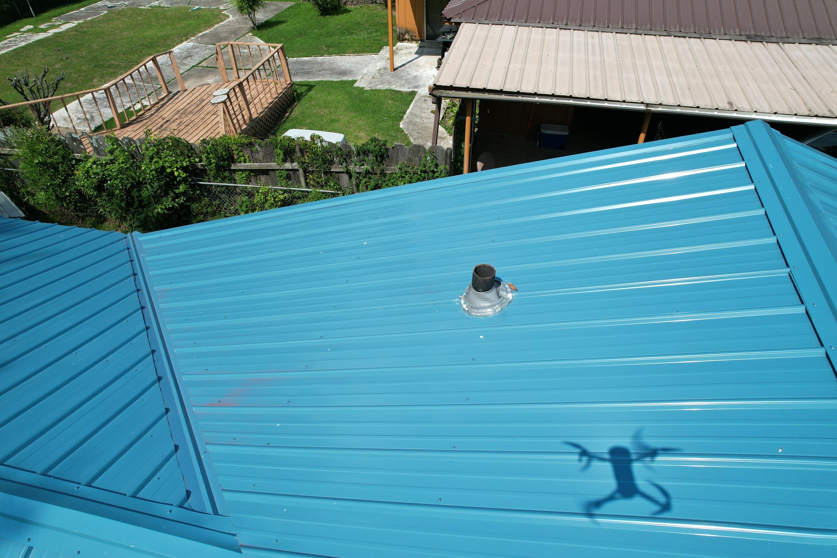 Residential Reroof: 29 GA. Colored Residential Panel by Hostetler Roofing