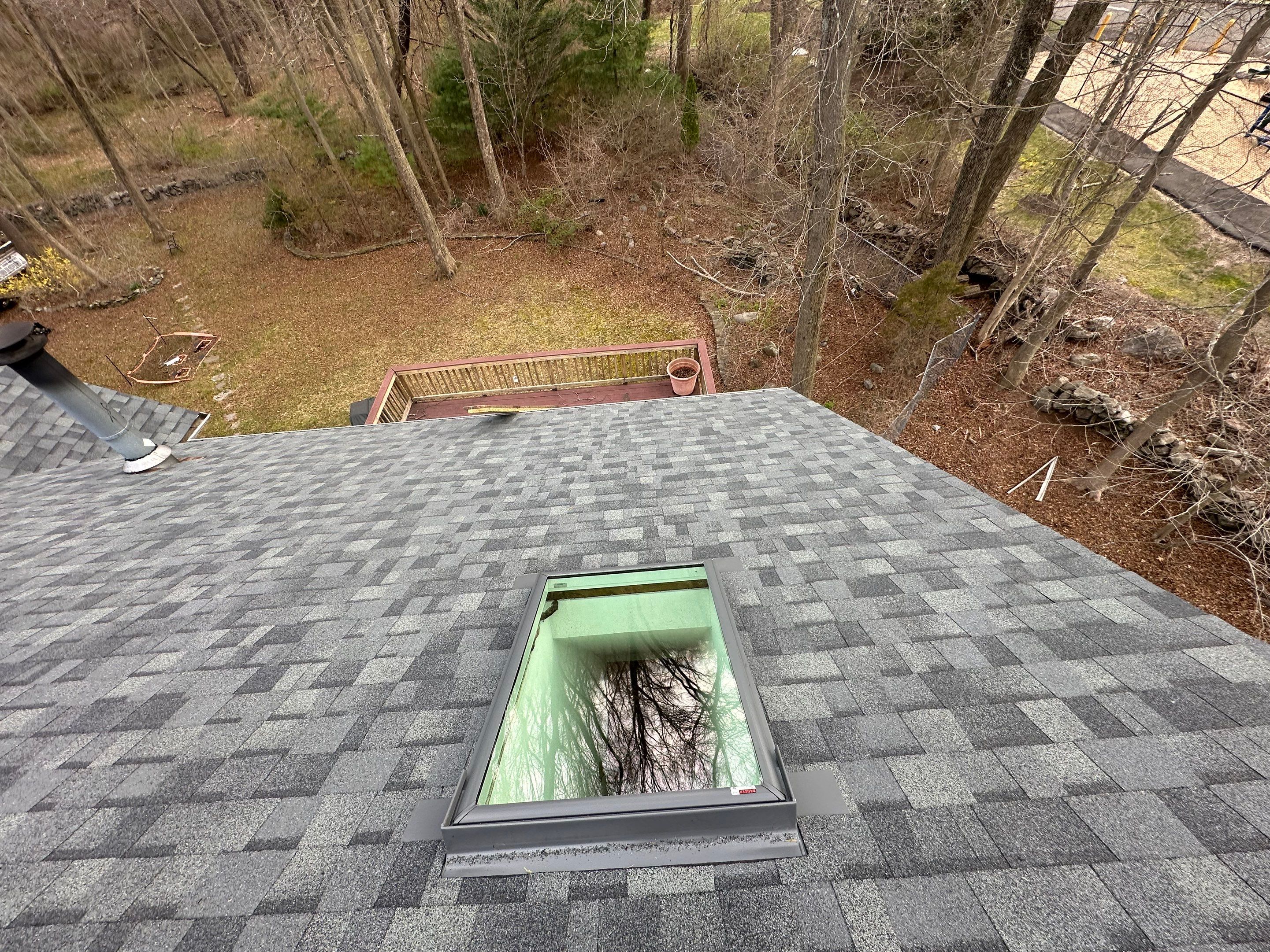Residential Roofing Installation using Owens Corning TruDefinition Duration AR - Estate Gray & New Harvey Windows by A Plus Exterior