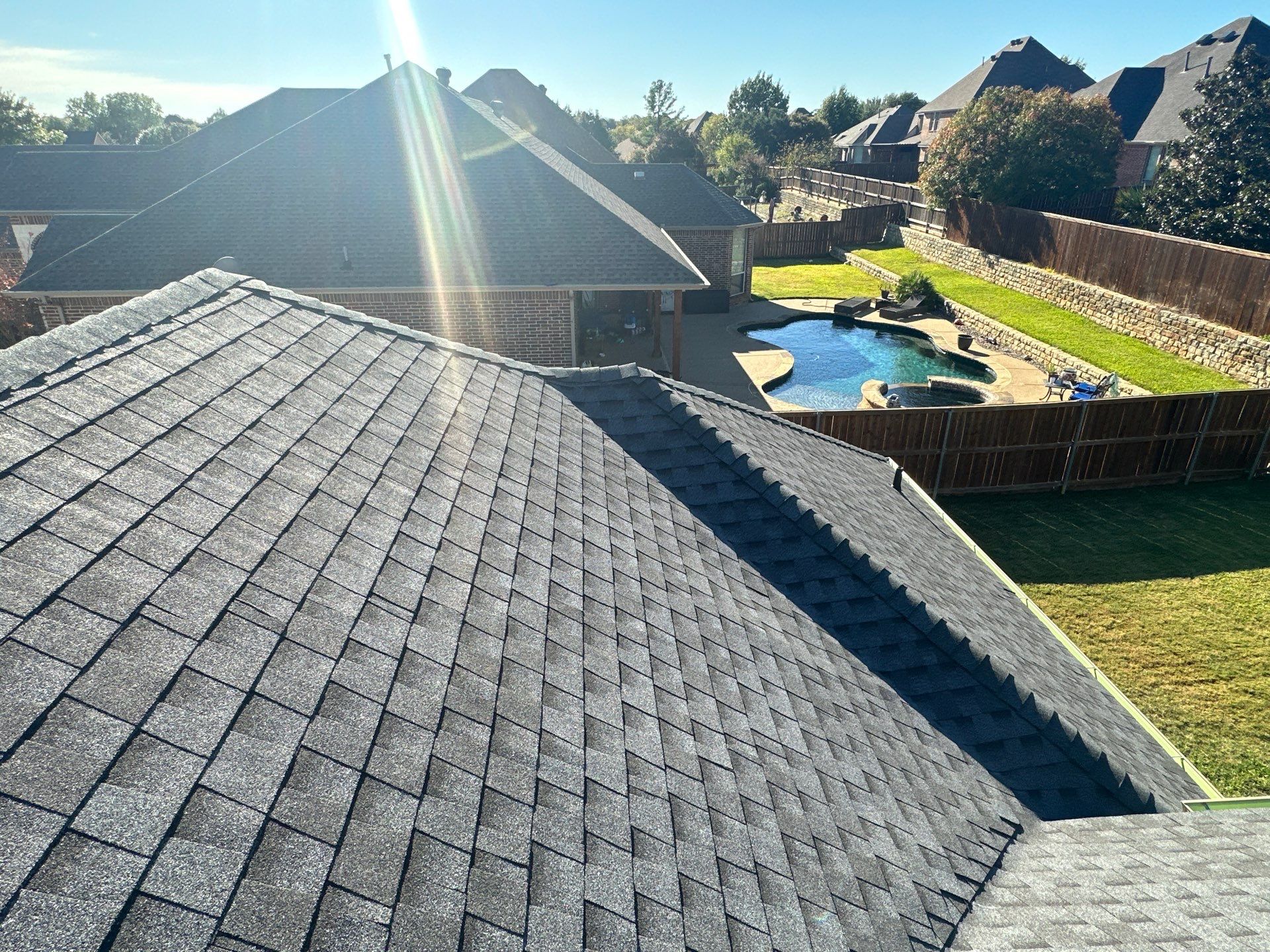 Full Roof Replacement in Mansfield Texas - GAF MasterElite Golden Pledge 25 year Warranty by First United Roofing & Construction