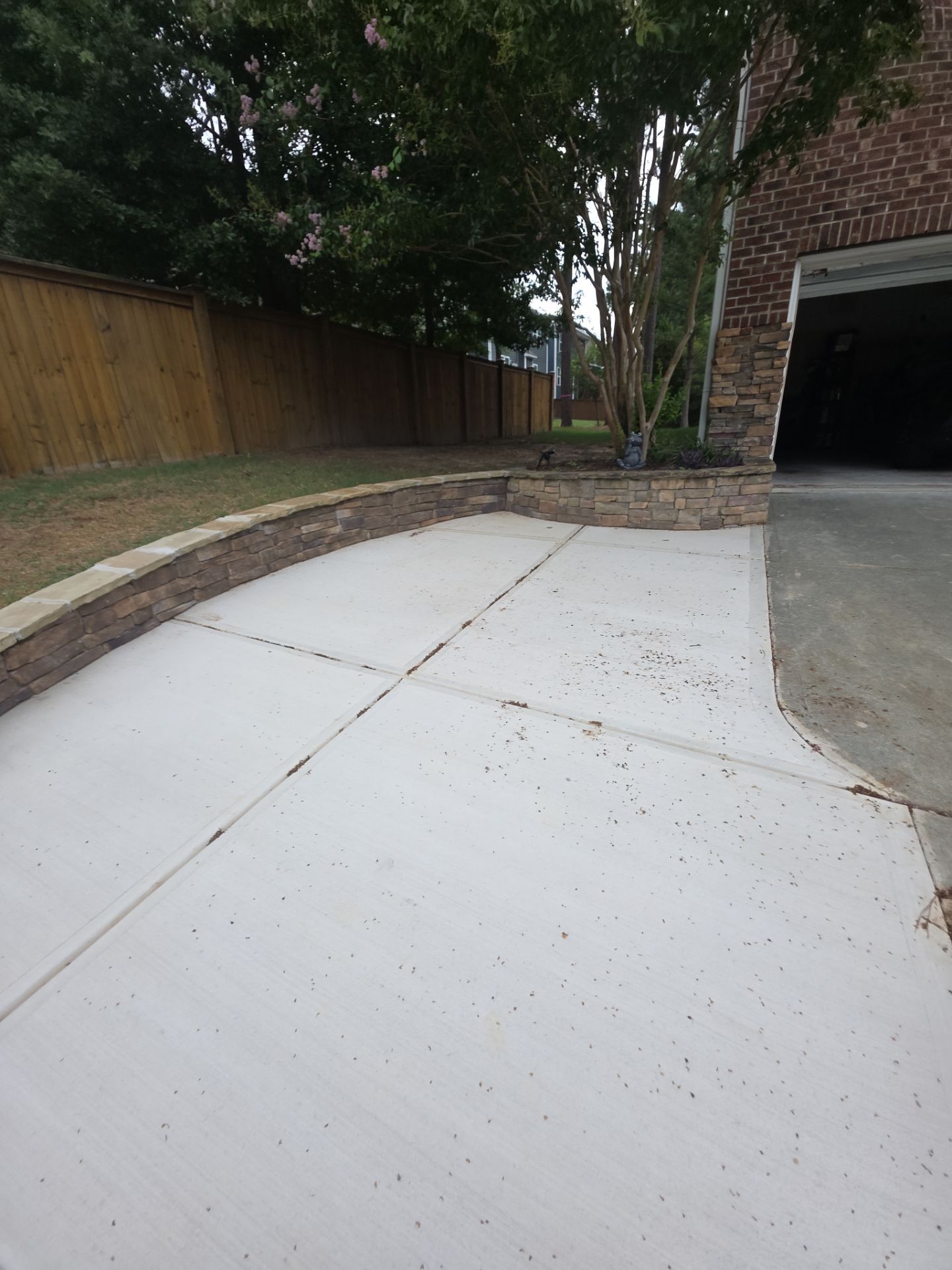 Concrete Driveway Expansion & Retaining Wall | Apex, NC by Elite Remodeling and Design LLC
